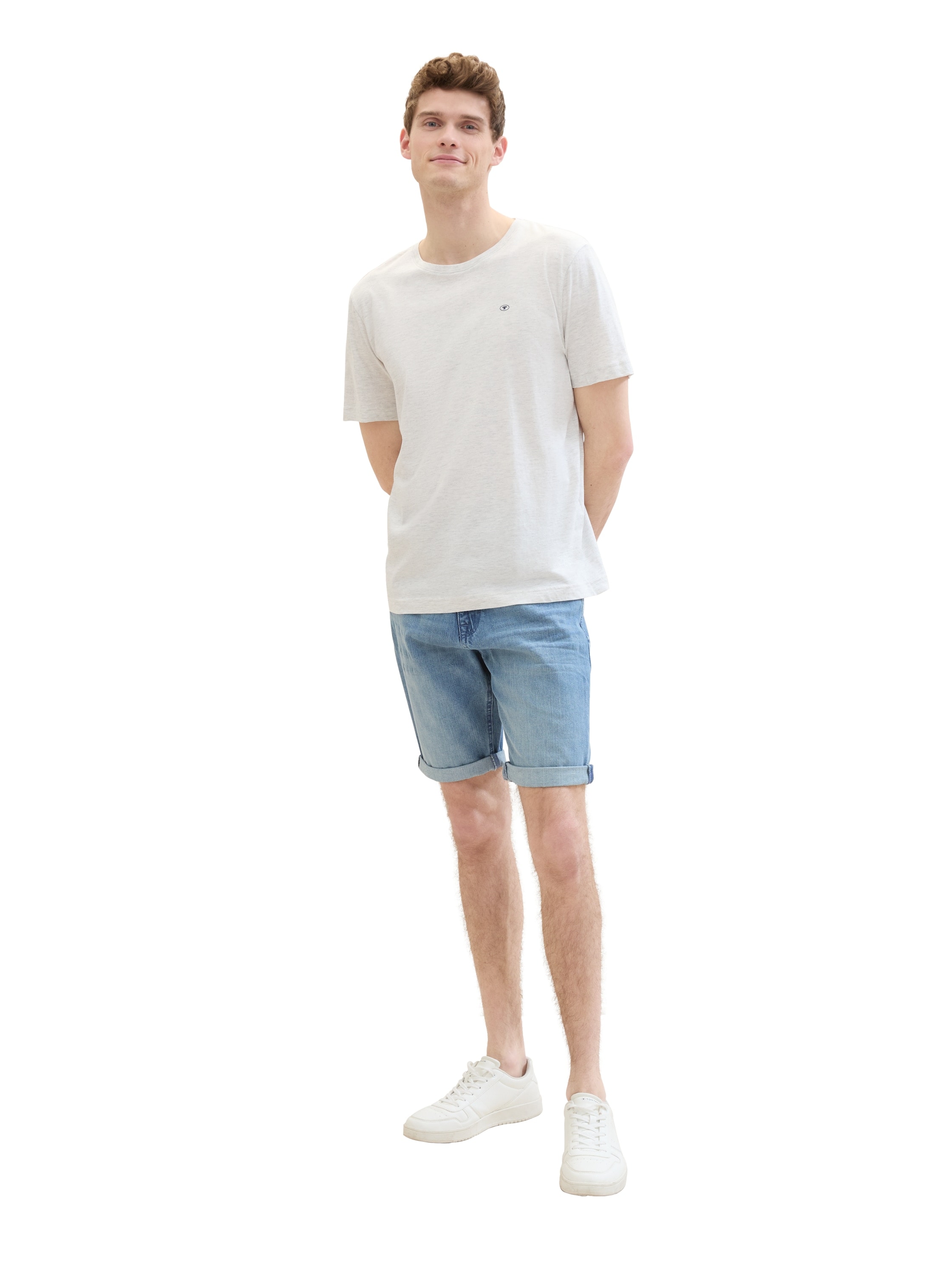 TOM TAILOR Jeansbermudas »JOSH«, mit Markenlabel