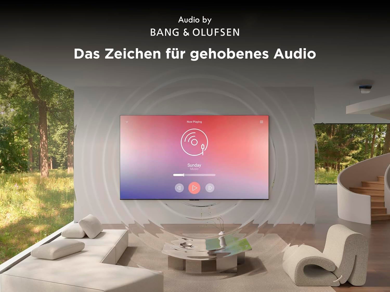TCL QLED Mini LED-Fernseher »75Q7CX7«, 4K Ultra HD, Google TV-Smart-TV, Audio von Bang & Olufsen, Präzises Dimming, Smart TV, Apple TV, 4K HDR