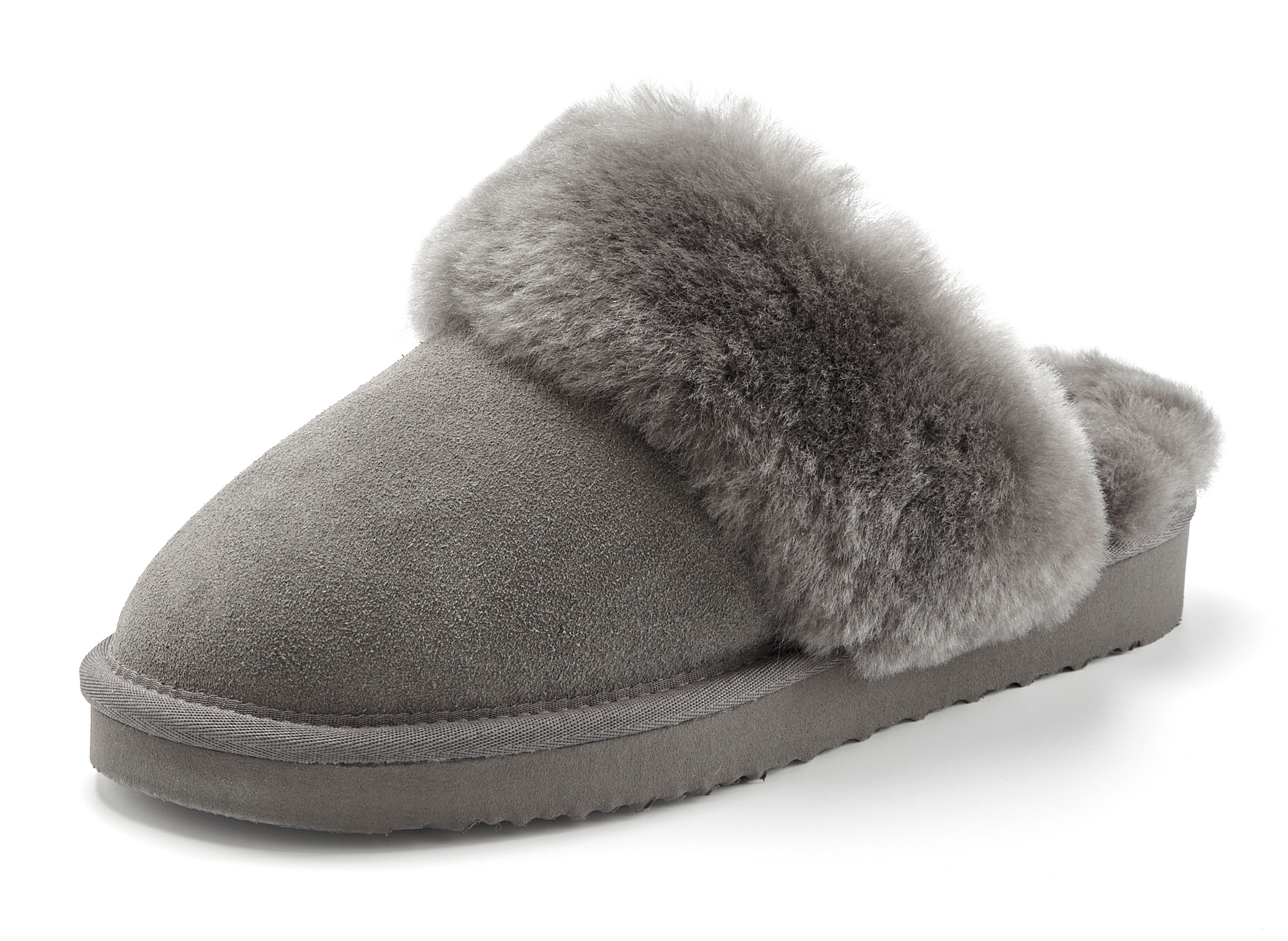 Vivance Hausschuh »Pantoffeln, Clogs, Schlappen, Pantolette,«  mit Warmfutter aus Leder