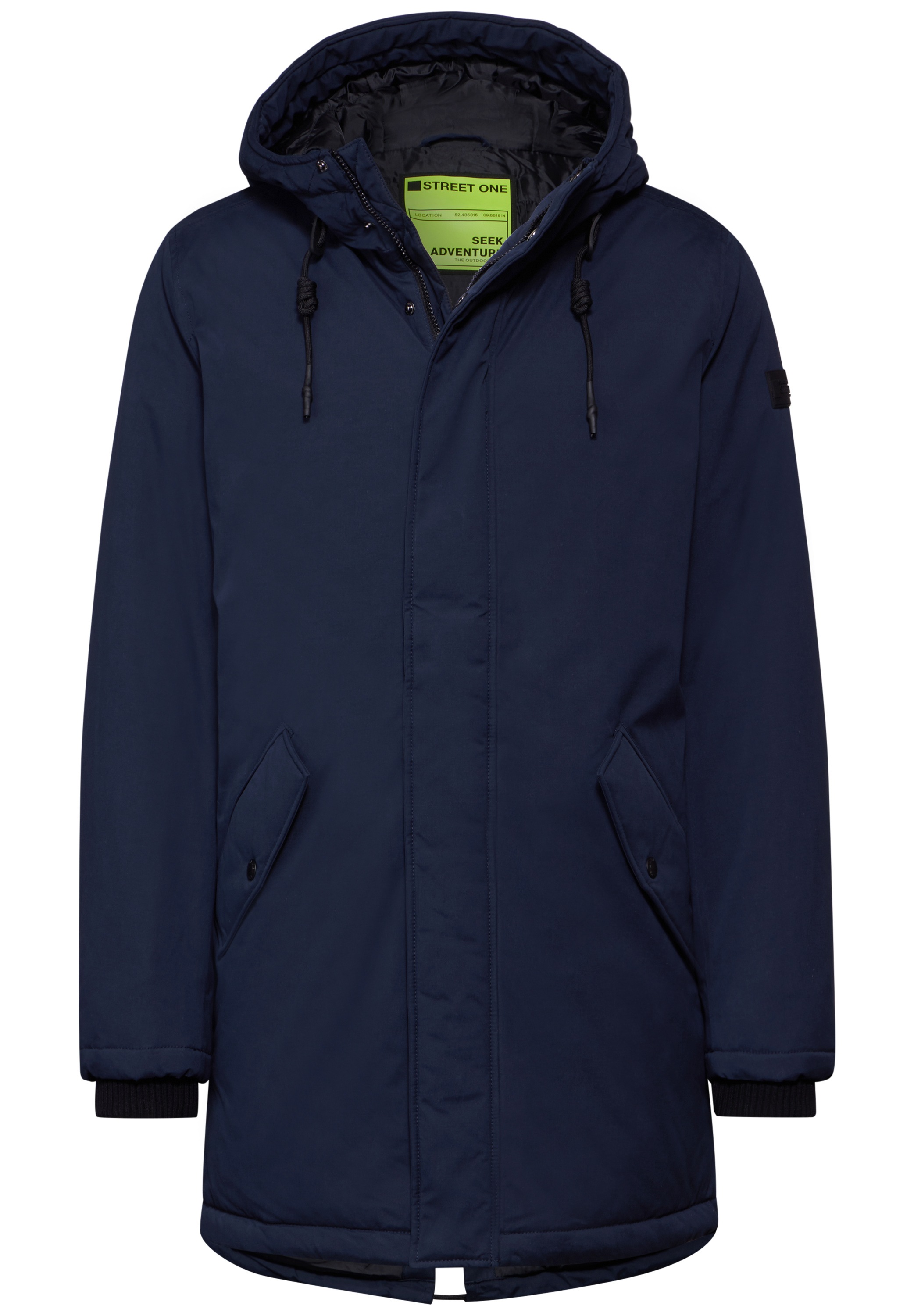 STREET ONE MEN Steppjacke, mit Kapuze, mit Kapuze