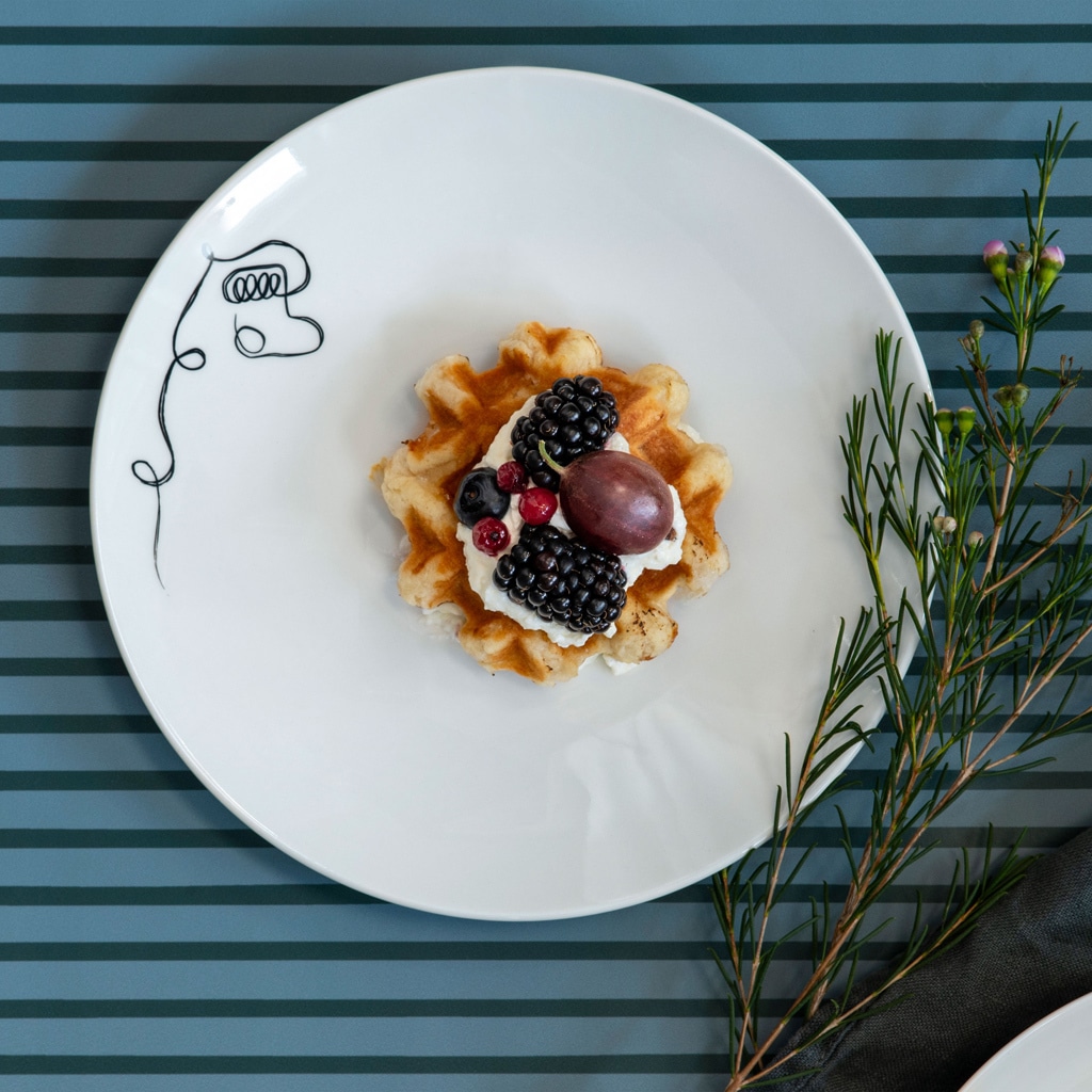 Villeroy & Boch Frühstücksteller »Frühstücksteller Statement Lines ø 21,2 cm weiß«