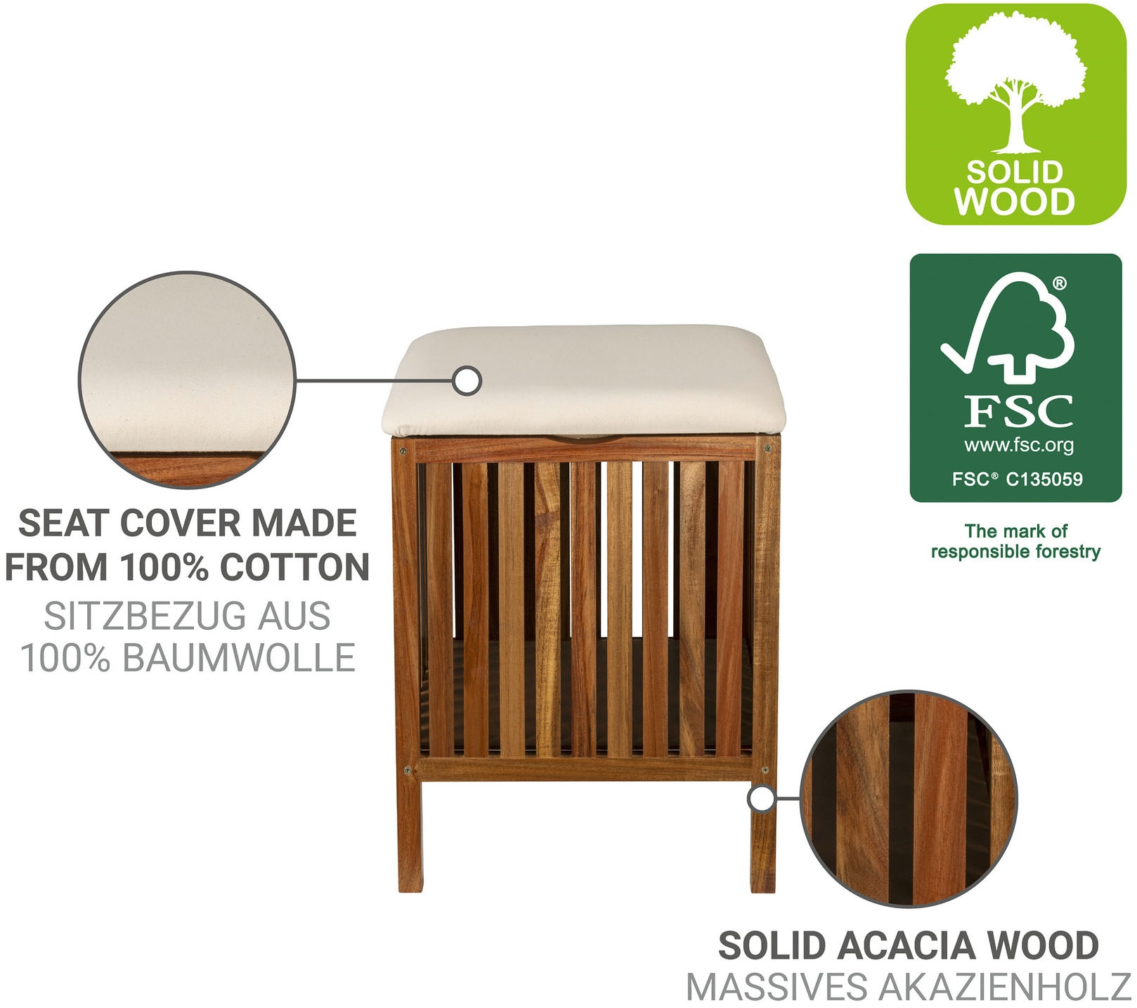 WENKO Hocker »Fondi«