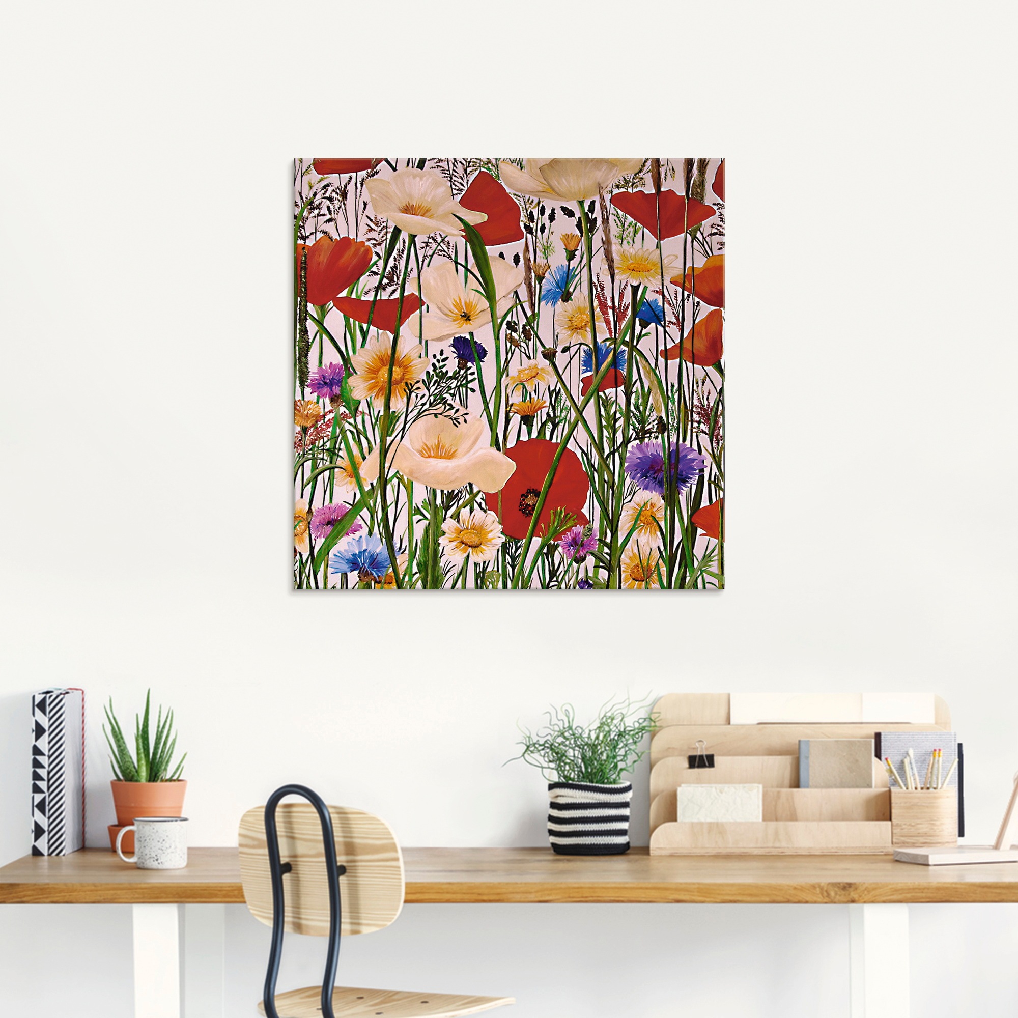 Thumbnail - Artland Glasbild "Bunt und Natürlich", Blumen, (1 St.), in verschiedenen Größen