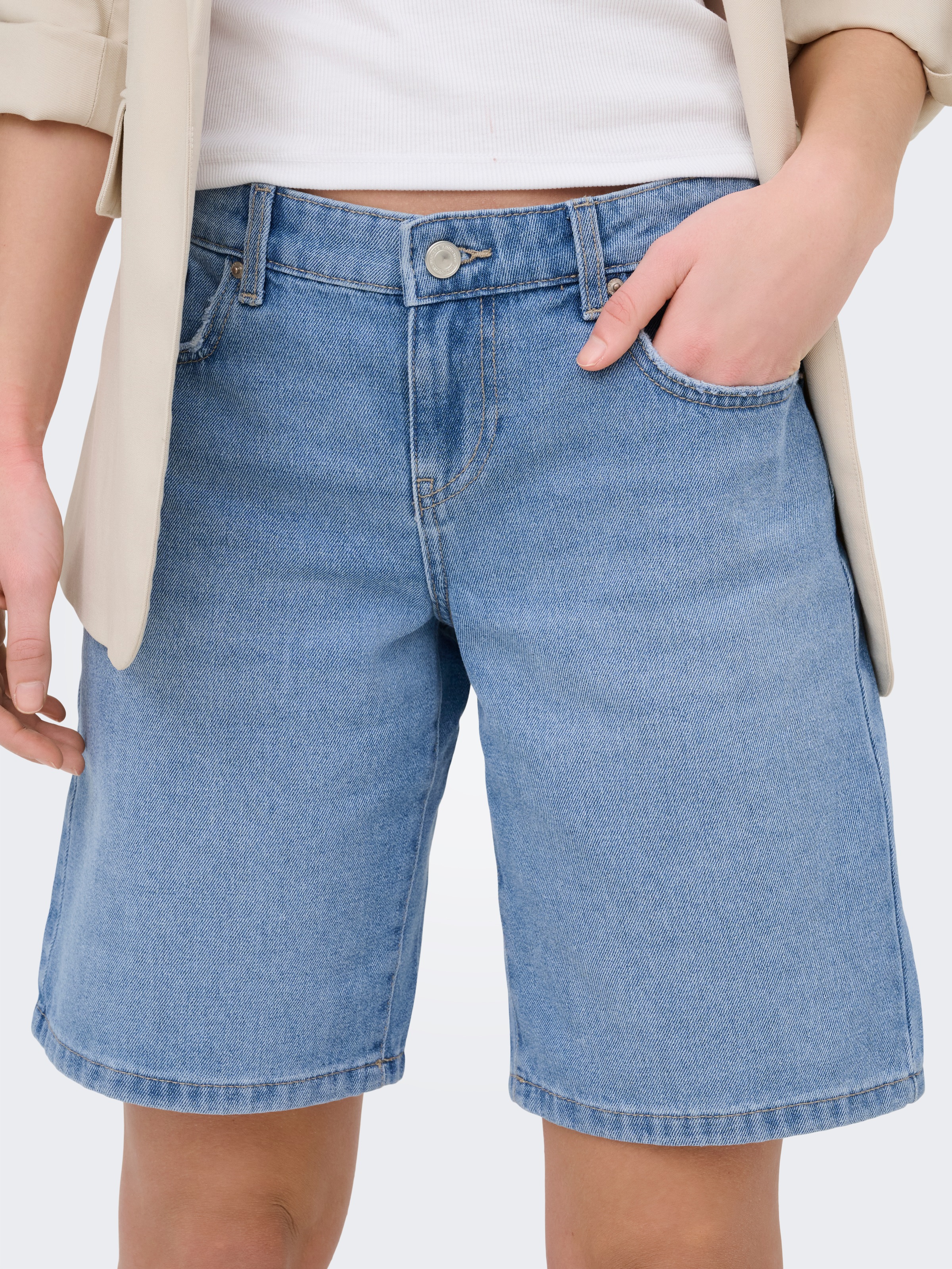 ONLY Jeansbermudas "ONLRHONA LW SHORTS DNM" günstig online kaufen