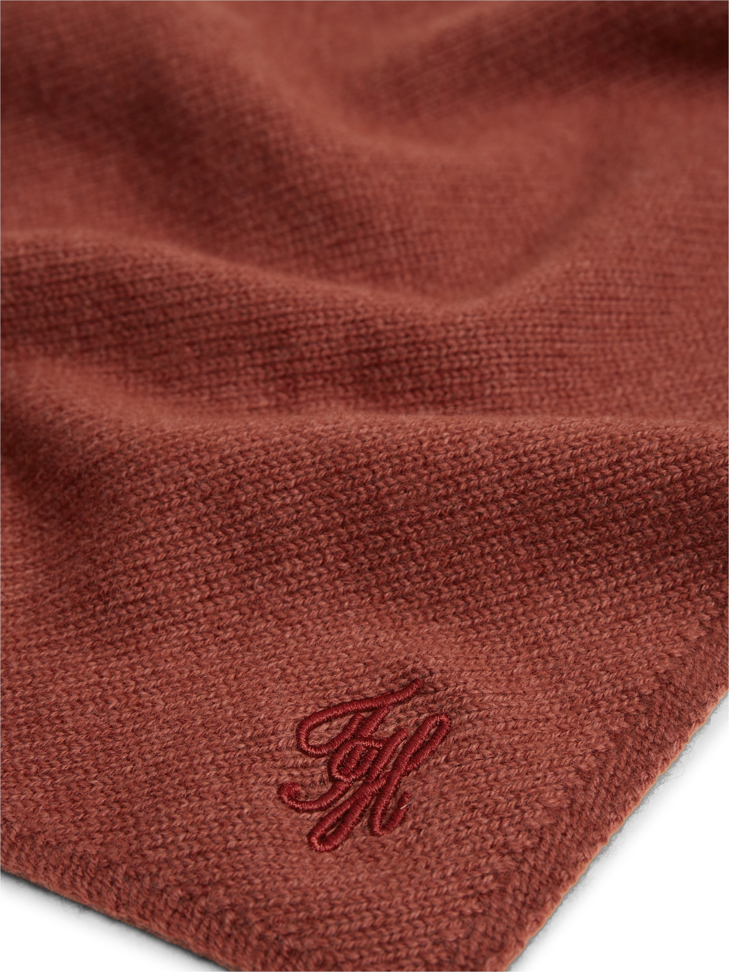 Tommy Hilfiger Wollschal »TH SCRIPT TRIANGLE SCARF« dreieckig, mit Kaschmiranteil, mit Logostickerei