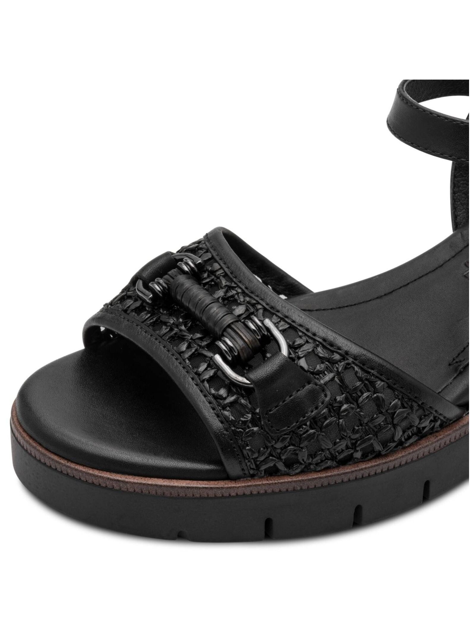 Tamaris Sandals Leather/Textile Black 39 2