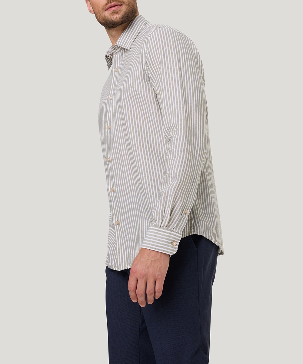 Pierre Cardin Langarmhemd »Kent,MF,TW106«, mit Streifen Muster