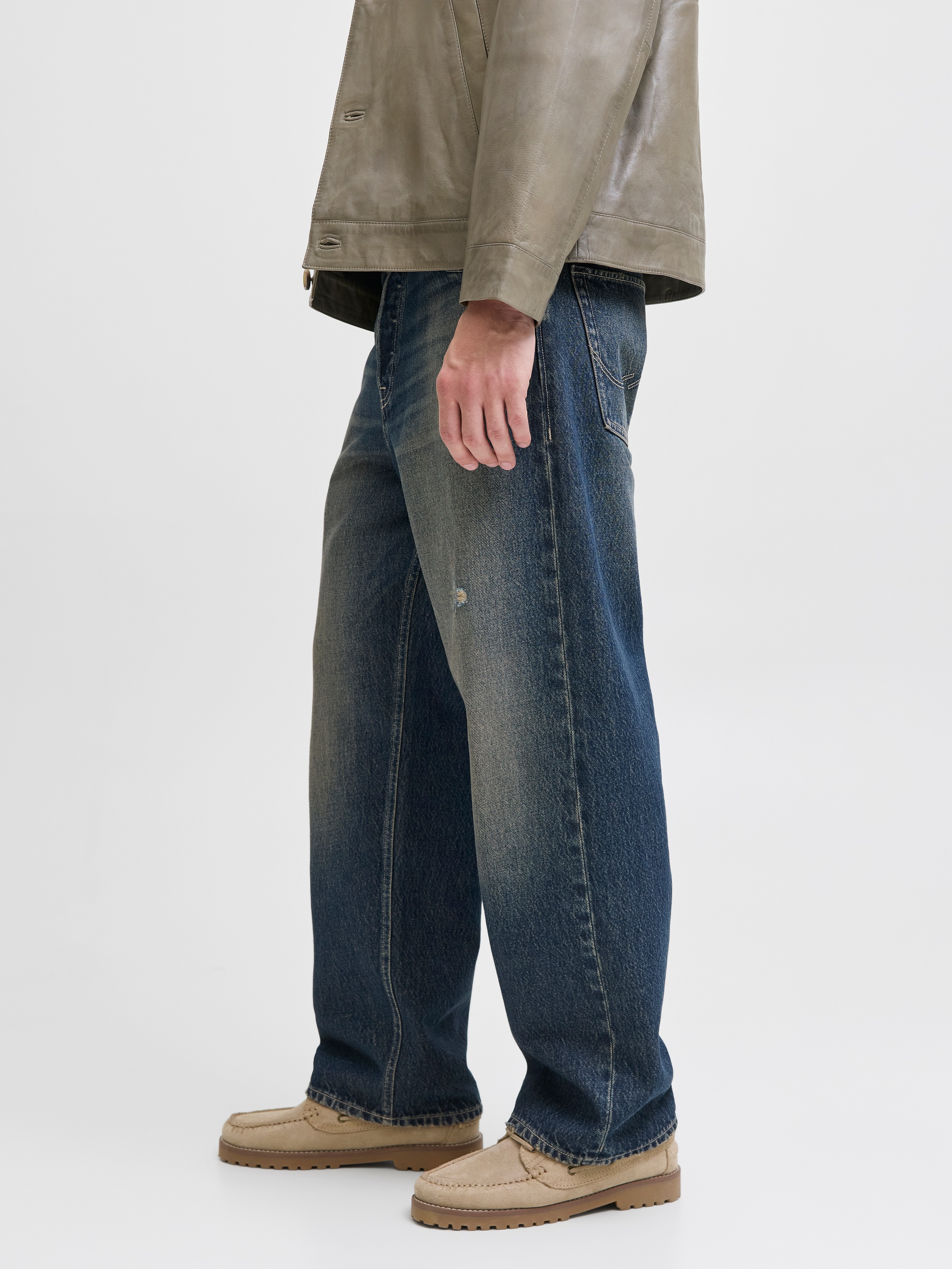 Jack & Jones Herren Jeans JJIALEX JJORIGINAL - Baggy Fit - Blau - Blue Deni günstig online kaufen