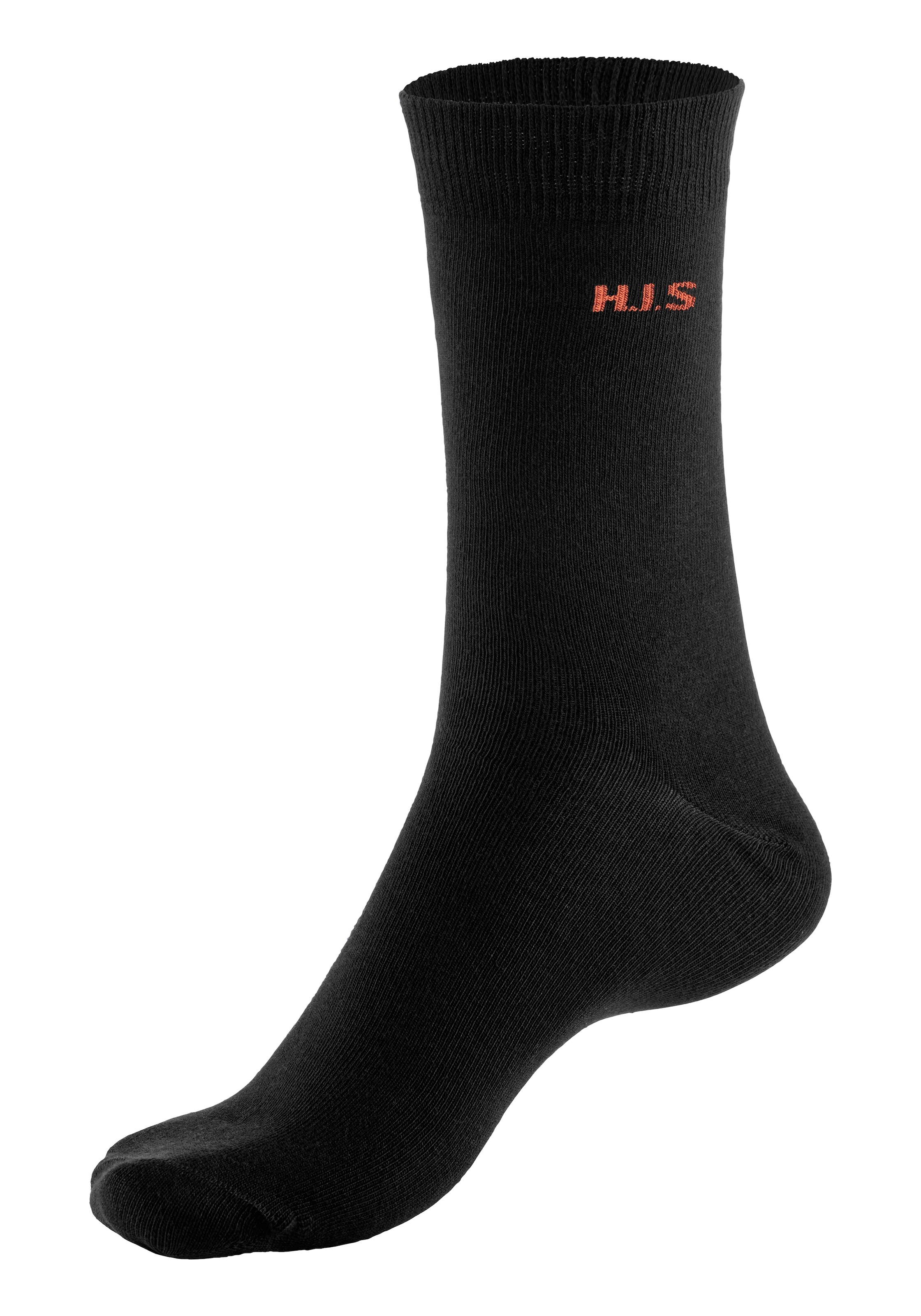 H.I.S Socken, (Packung, 10 Paar), mit farbigem Innenbund