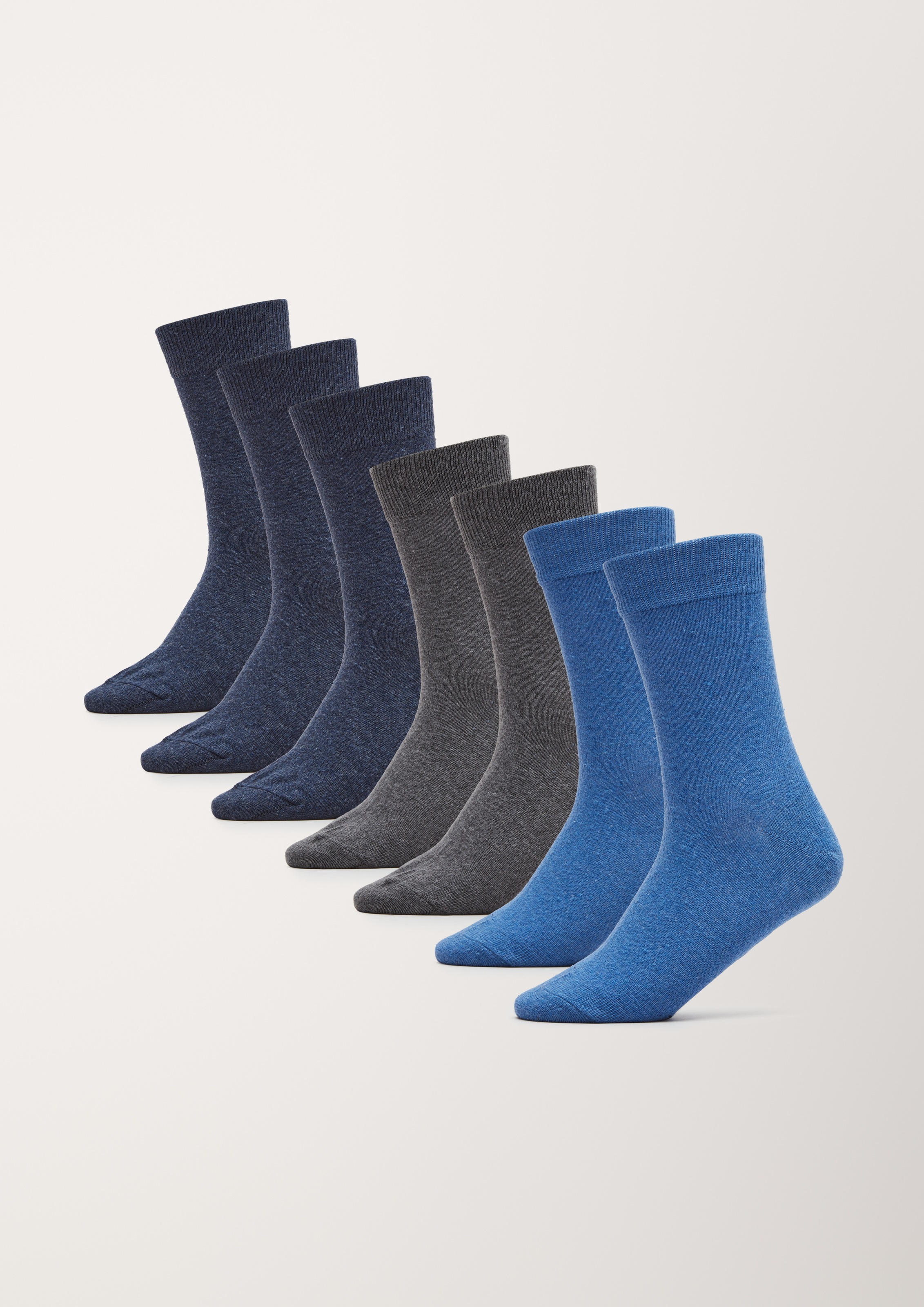 s.Oliver Sneakersocken "essentials" 7 Paar tlg. mit nahtlosem Zehenbereich günstig online kaufen