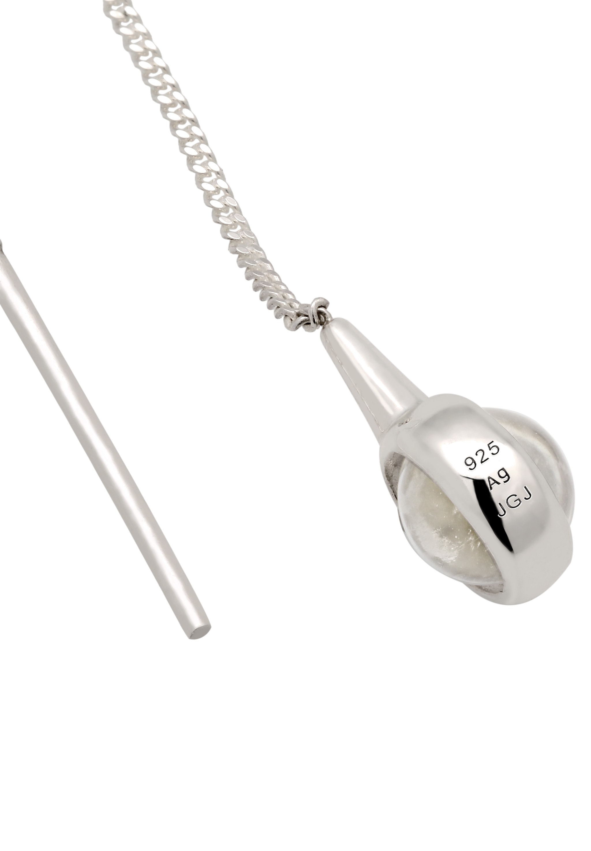 Elli Paar Ohrhänger »Ohrringe Ohrhänger lang Rock Crystal Transparent 925 Sterling Silber«