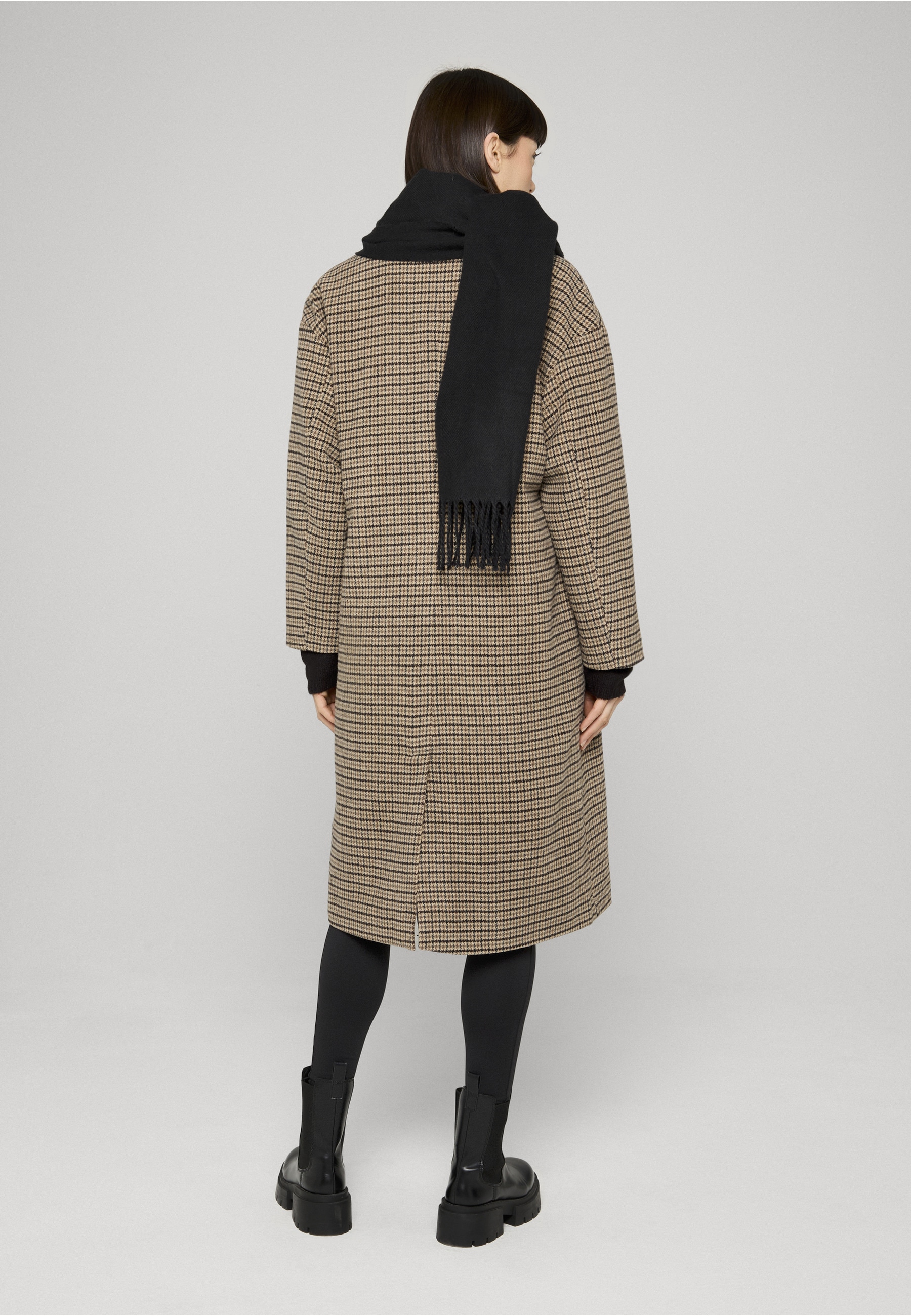 URBAN CLASSICS Winterjacke »Urban Classics Ladies Oversized Plaid Coat« 1 Stk. tlg. ohne Kapuze