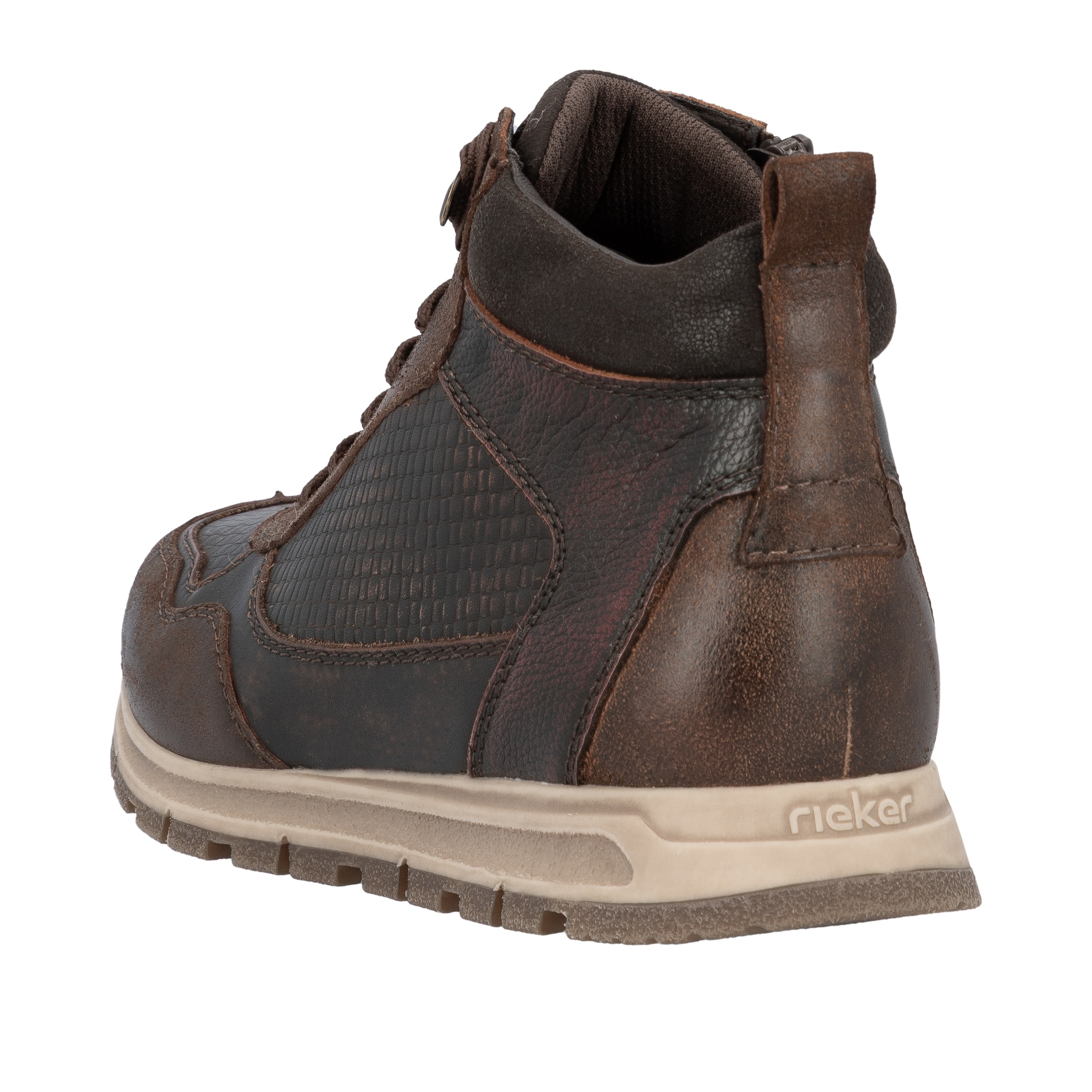 Rieker Sneakerboots, Schnürboots, High Top Sneaker, Schnürschuh mit Innenreißverschluss