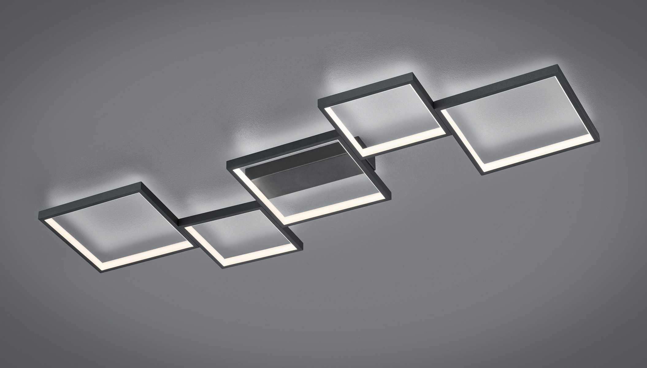 TRIO Leuchten LED Deckenleuchte »Sorrento«, 1 flammig, Leuchtmittel LED-Board | LED fest integriert, LED Deckenlampe mit Switch Dimmer, 3400 Lumen