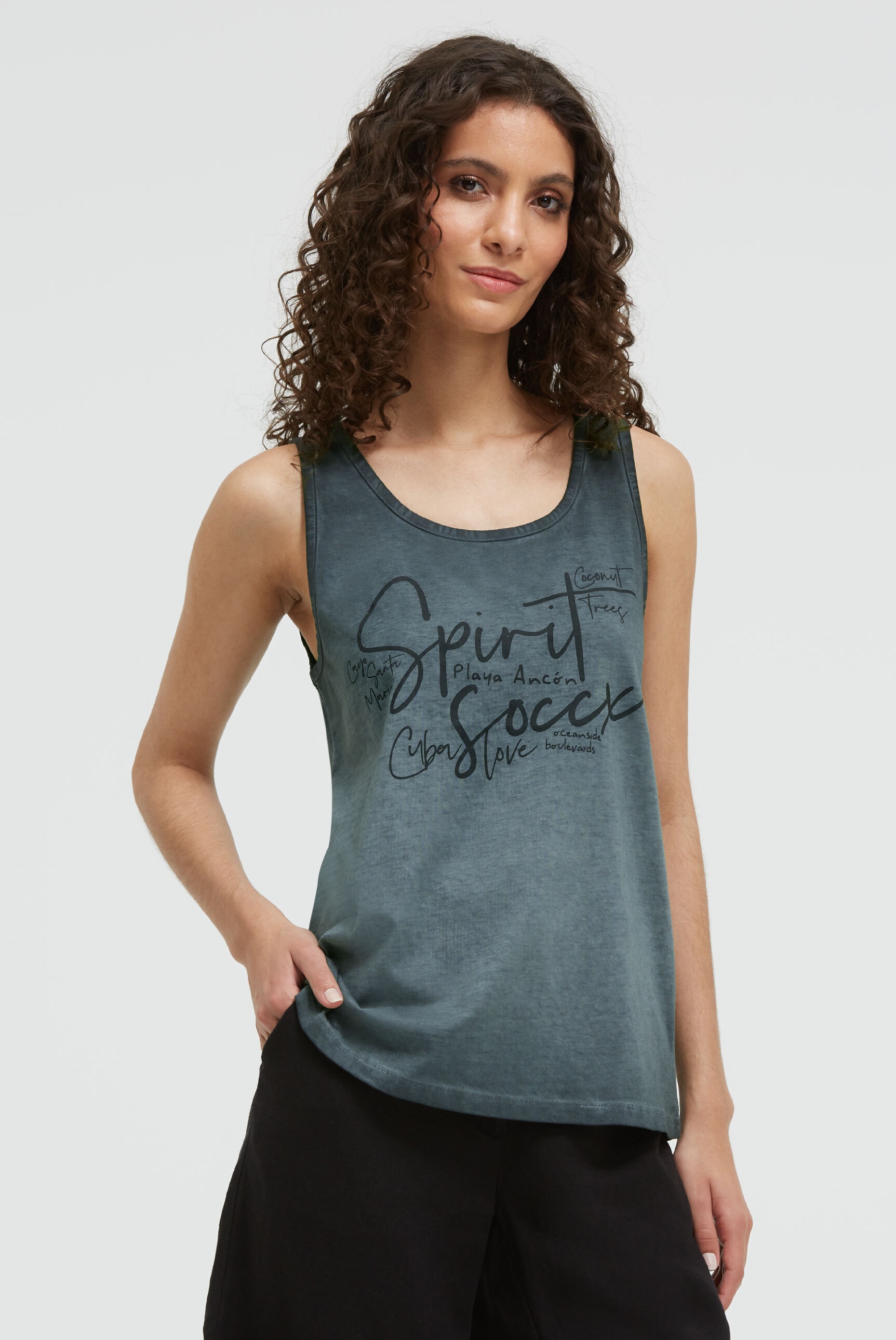 SOCCX Tanktop aus Baumwolle