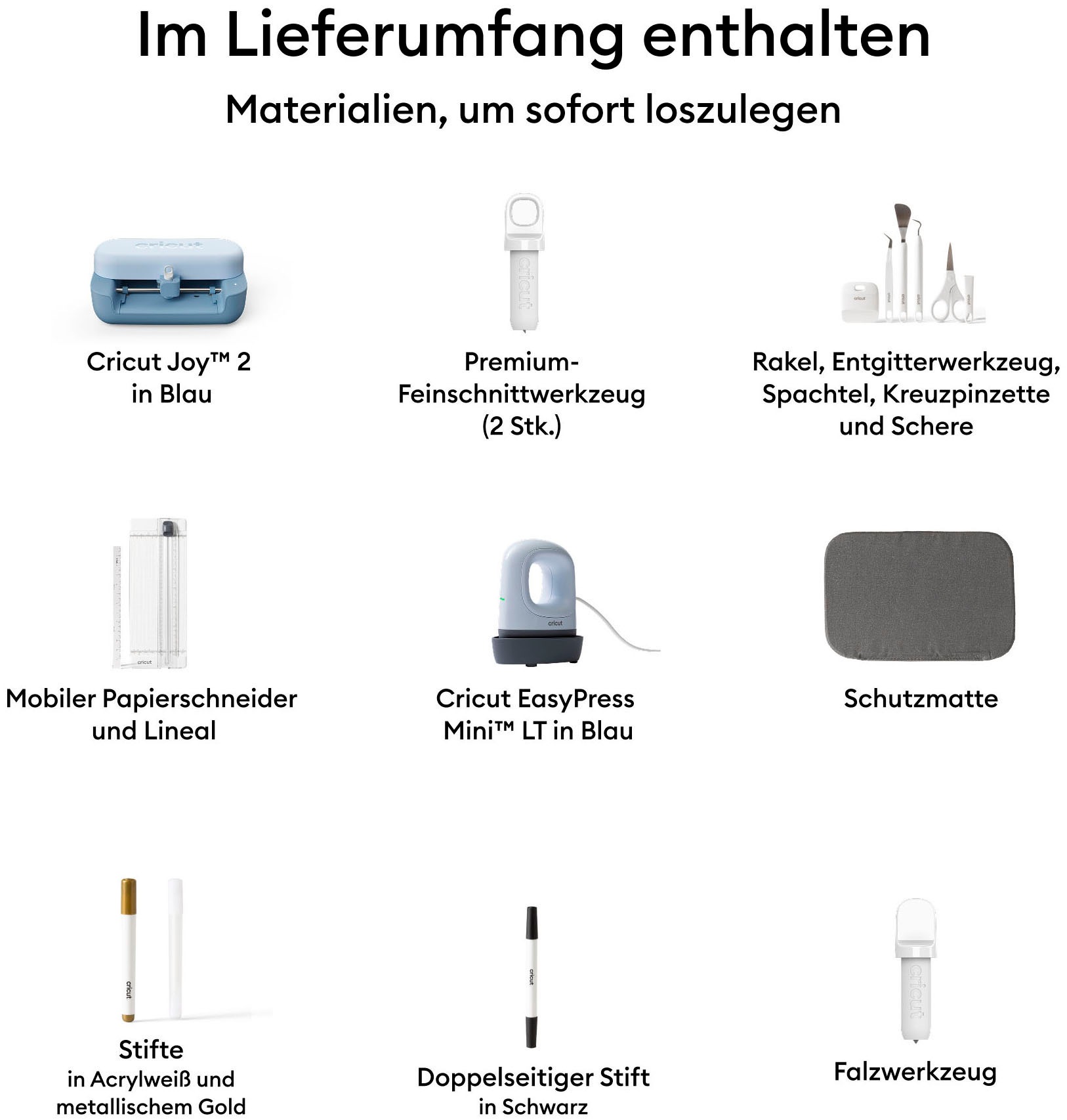 Cricut Papierschneidegerät »JOY 2™ Ultimate Bundle«