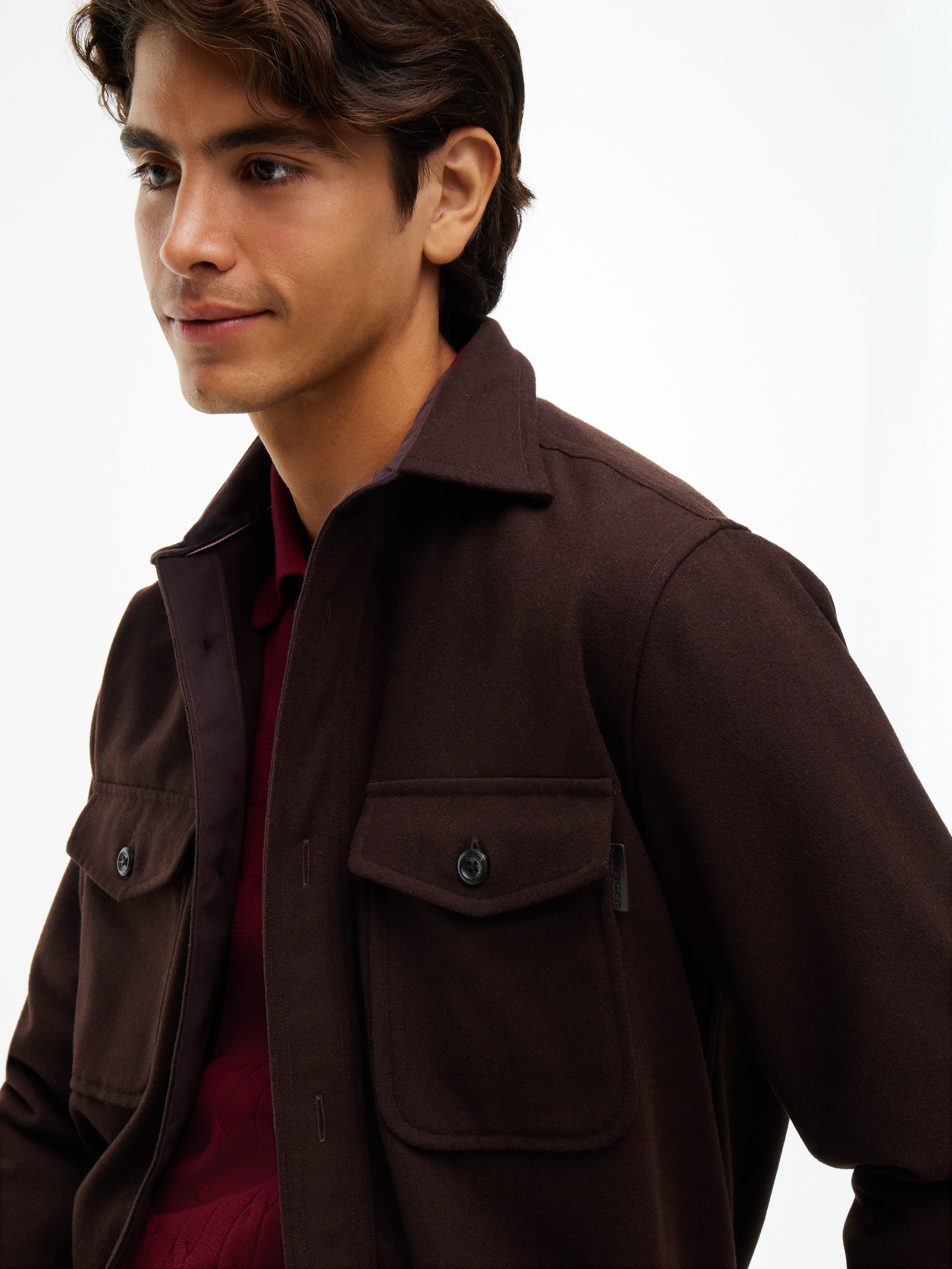 TOMMY HILFIGER Overshirt  braun | L