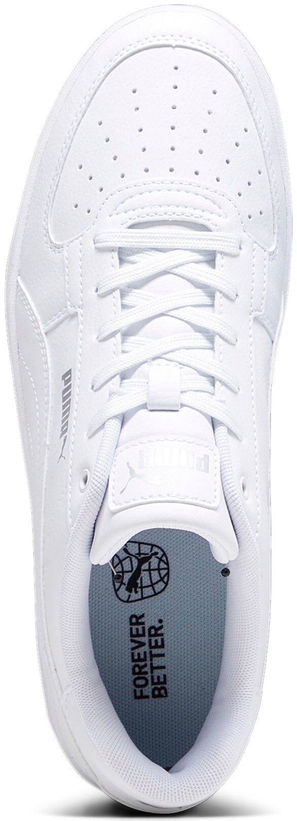 Sneaker PUMA "CAVEN 2.0", Damen, Gr. 41, puma weiß, puma silber, Synthetik, unifarben, Schuhe Sneaker, mit Schnürung, mit Gummilaufsohle, niedrige Schuhhöhe, Topseller 4