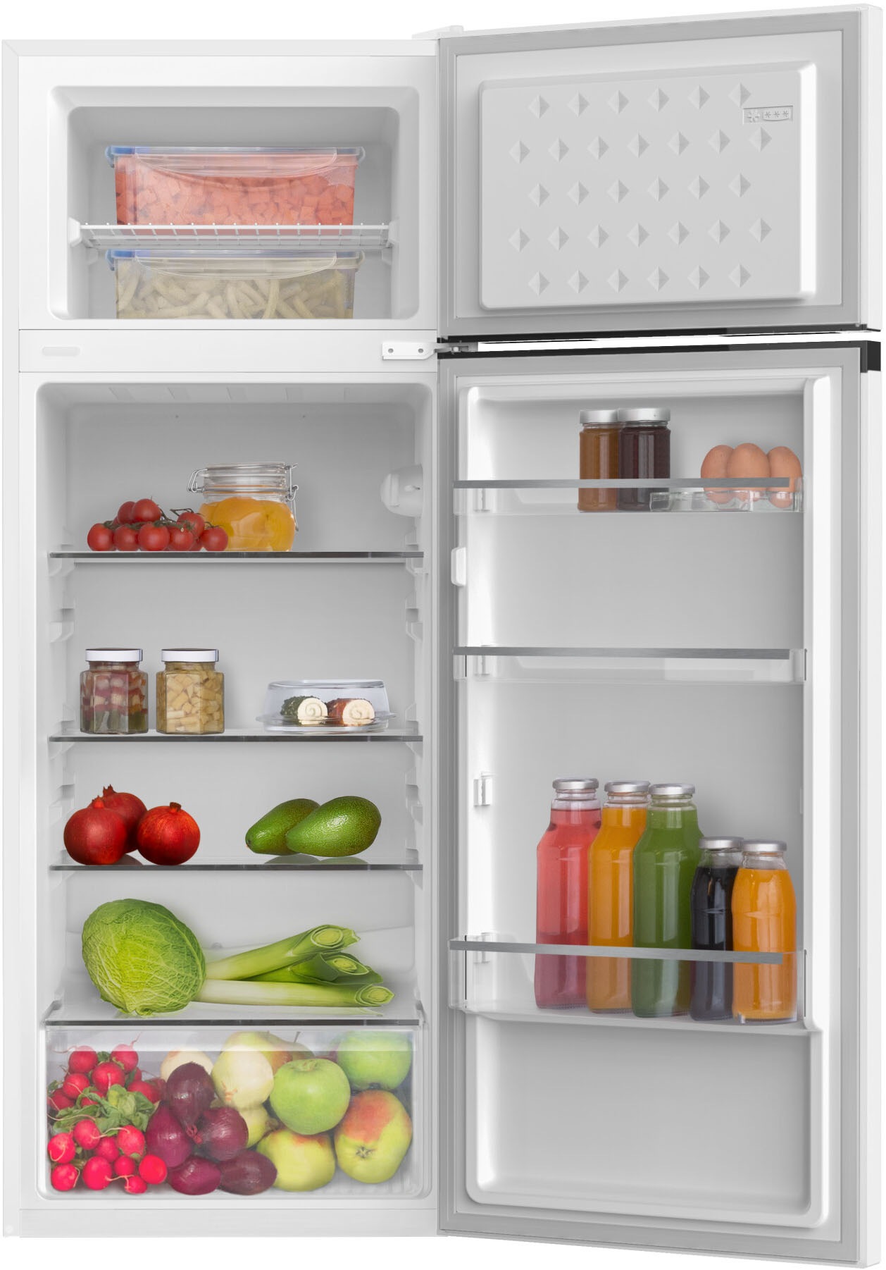Amica Top Freezer "DT 374 170 W" 142,8 cm hoch 54 cm breit günstig online kaufen