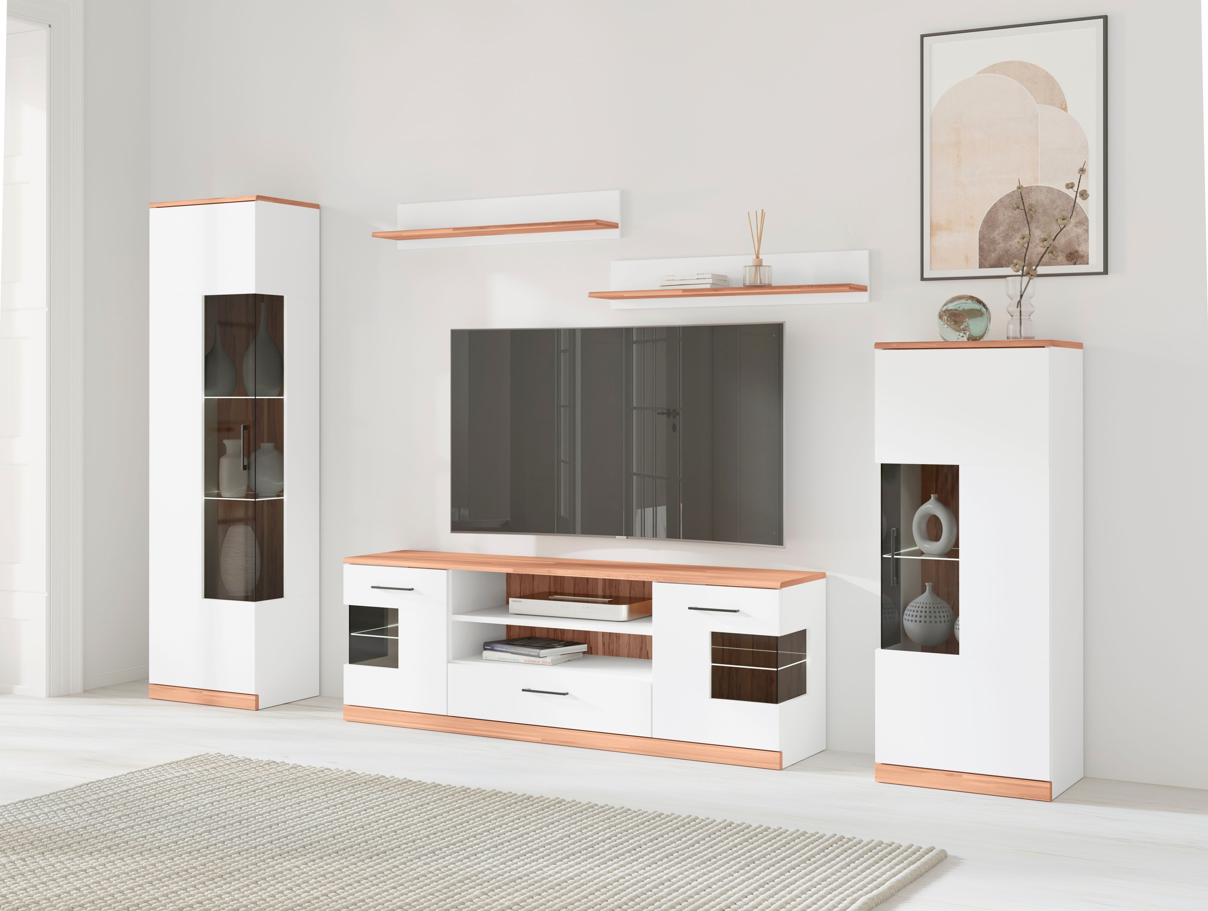 OTTO home Wohnwand "Ribe Wohnwand Set-5 St." Set, 5 Stk. tlg. günstig online kaufen