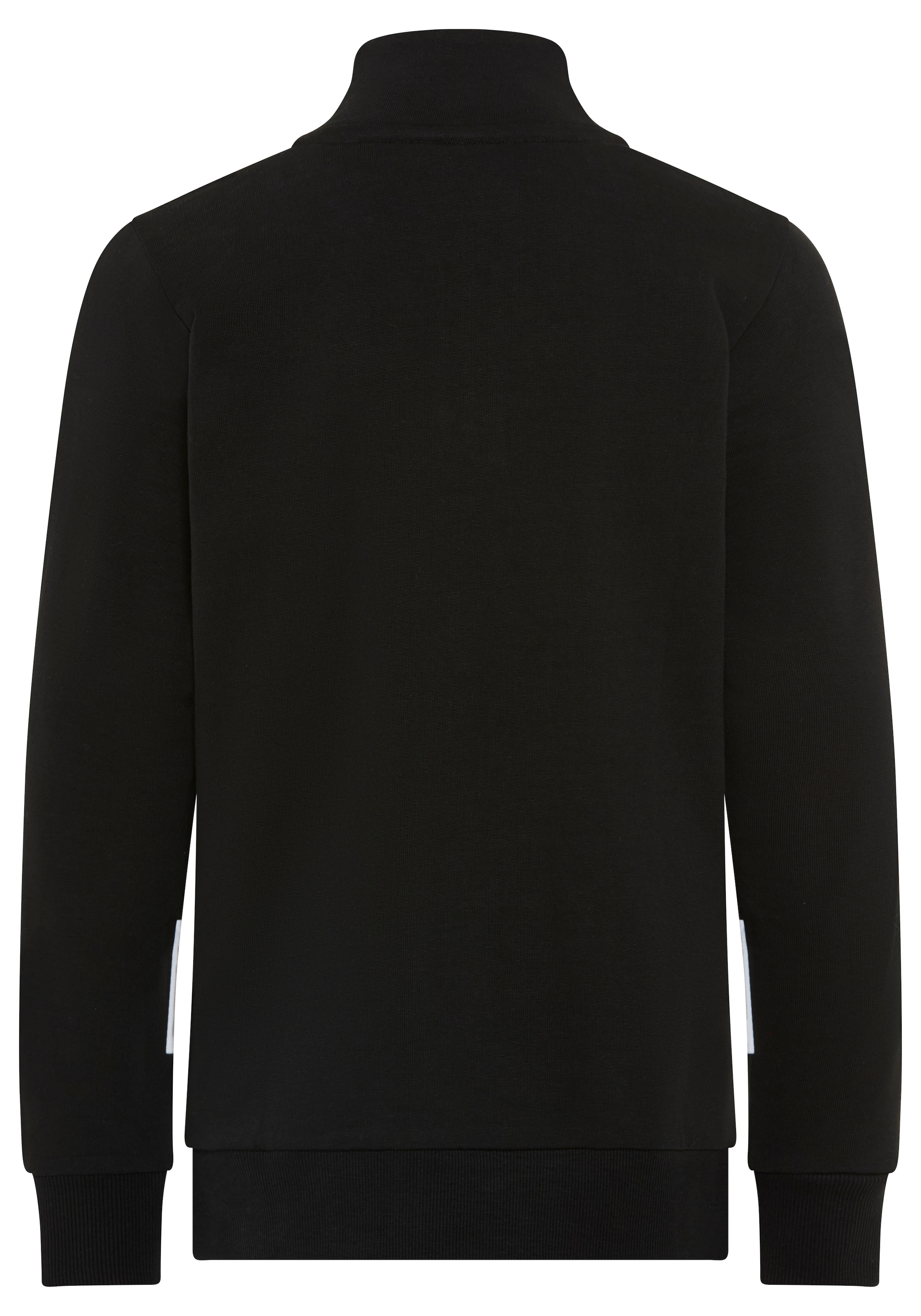 KangaROOS Sweatshirt »Troyer-Sweatshirt mit kontrastfarbigen Einsatz und KangaROOS Stickerei«, Troyer mit modischen Ärmeleinsätzen, Reißverschluss, bequeme Passform

