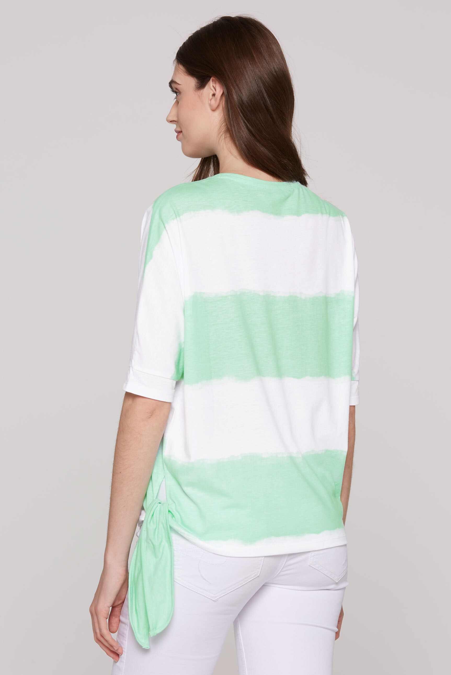 SOCCX Rundhalsshirt, mit Knoten-Saum