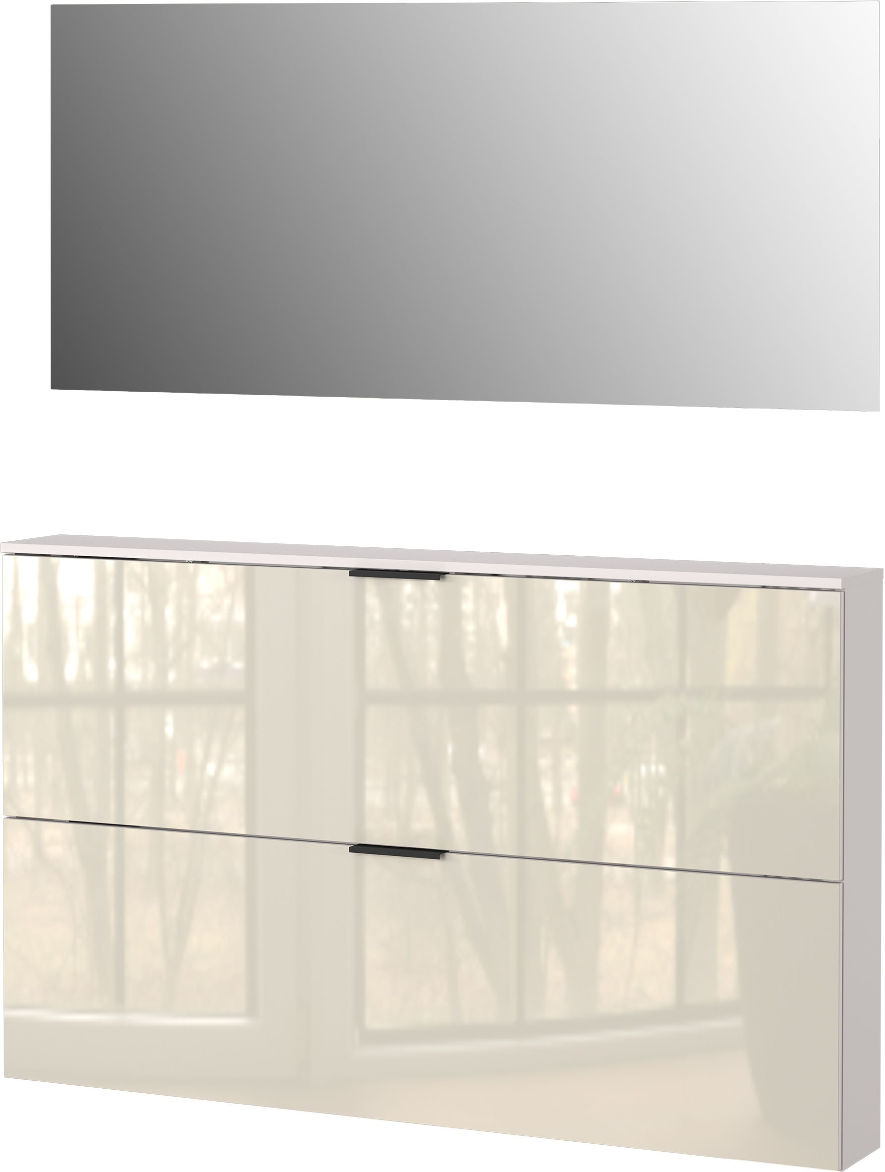 GERMANIA Garderoben-Set "Valega", (2 St.), inkl. Schuhschrank mit Glasfront günstig online kaufen