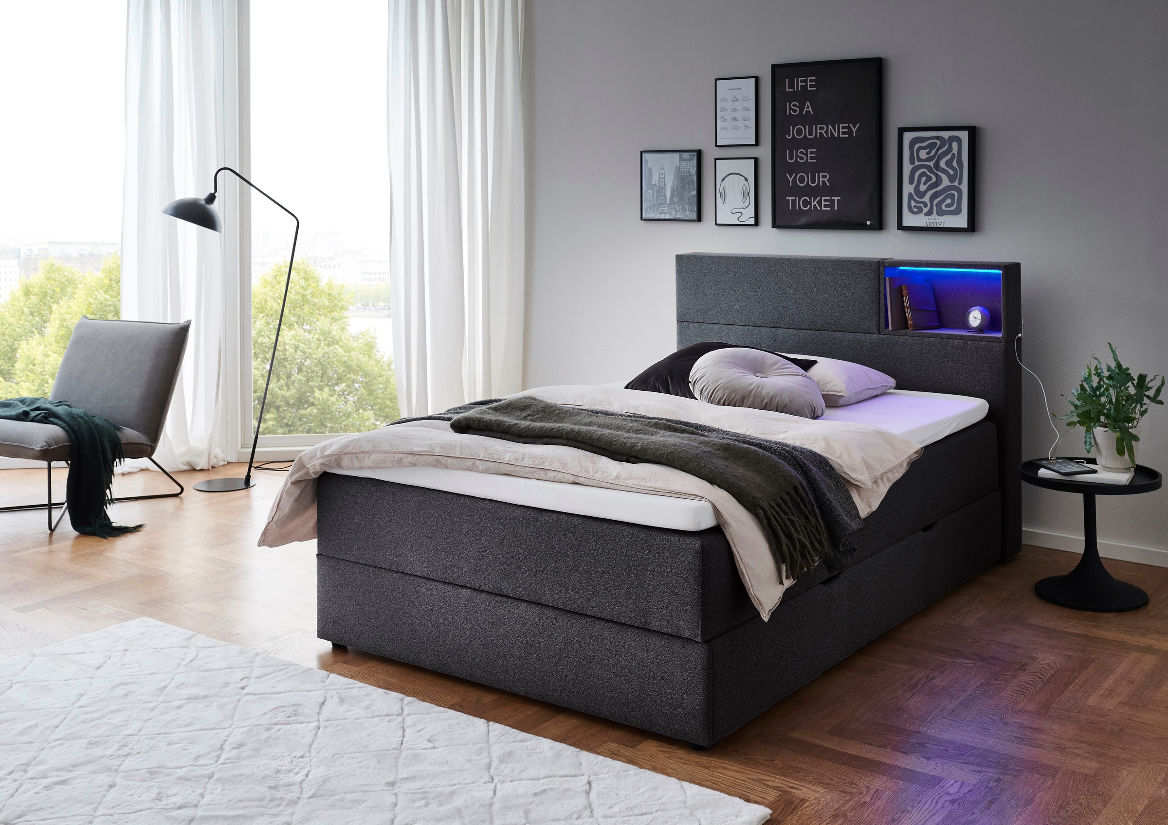 meise.möbel Boxspringbett, Boxspringbett, LED, Bonell günstig online kaufen
