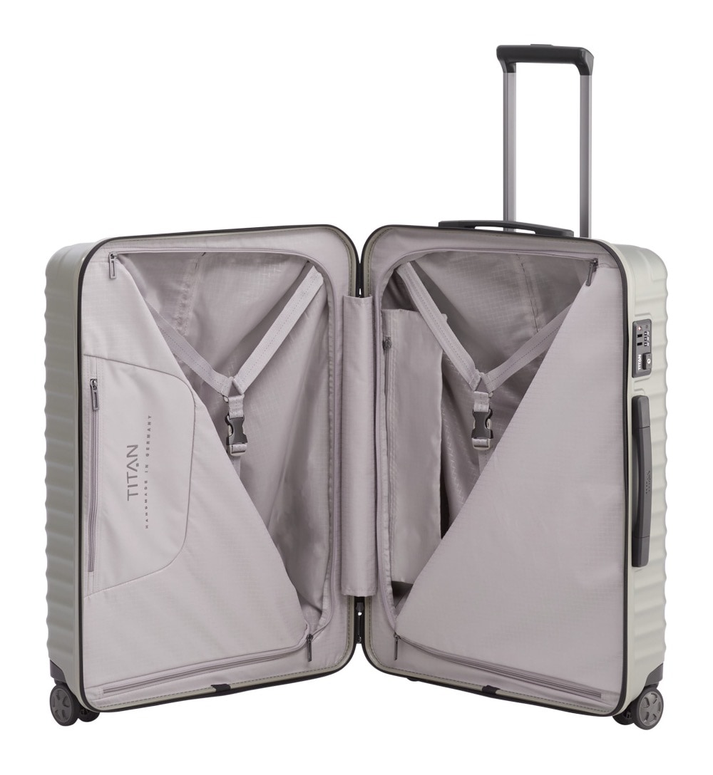 TITAN® Hartschalen-Trolley »LITRON, verschiedene Größen und Farben«, 4 Rollen, Hartschalen-Koffer Made in Germany mit 10 Jahren Herstellergarantie