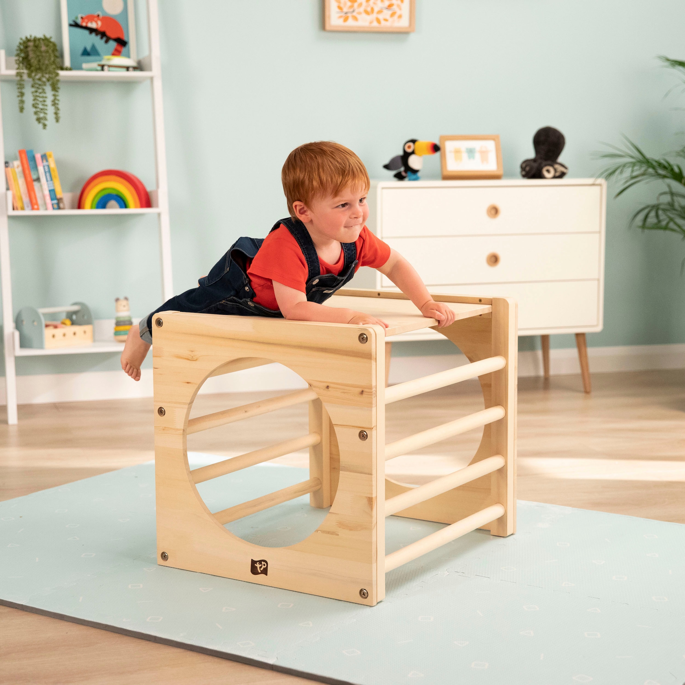 TP Toys Klettergerüst »TP684, Active Tots Cube«, BxLxH: 60x52x52 cm, Holz Kletterwürfel