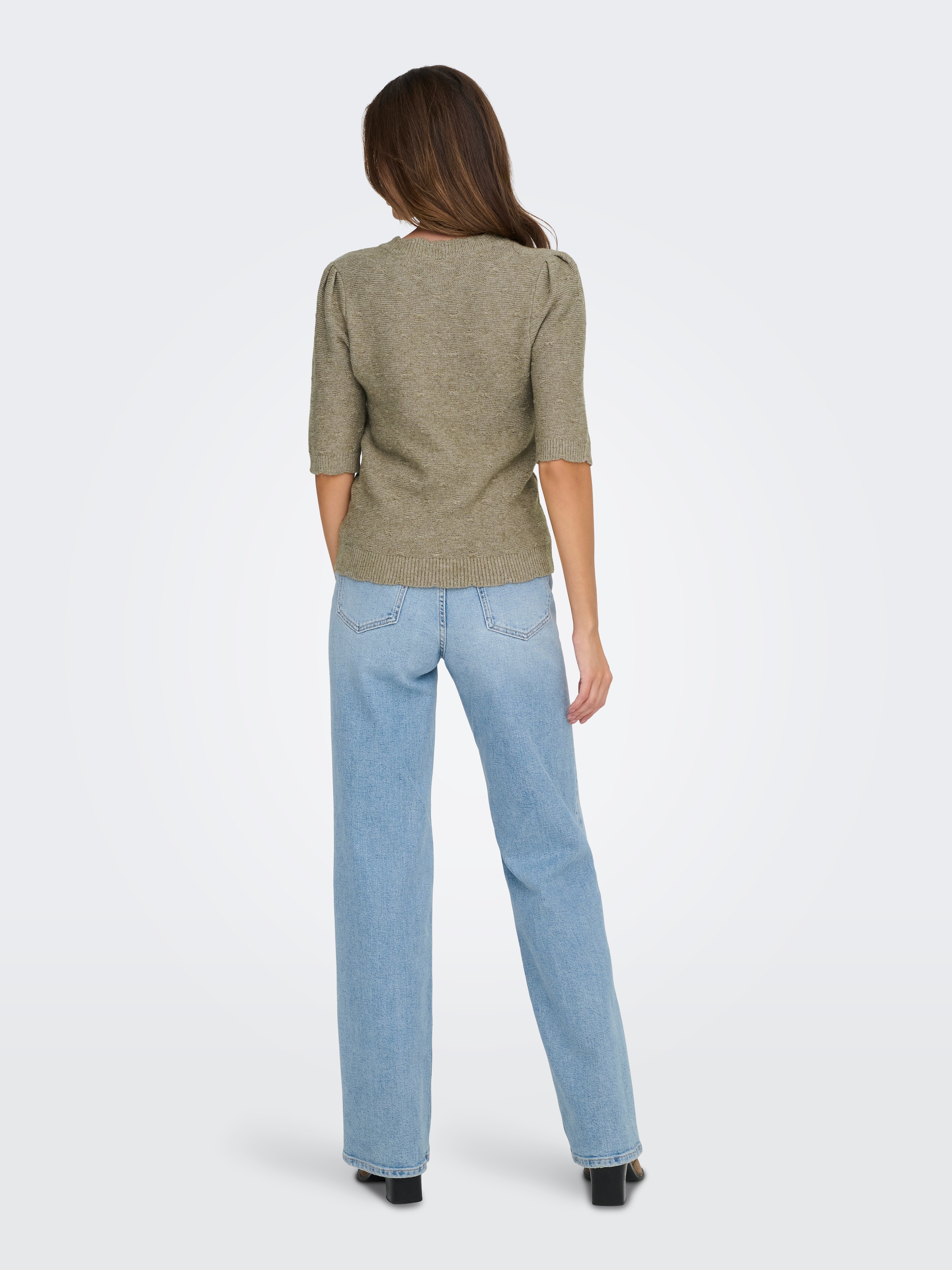 ONLY Strickpullover »ONLKATIA SS STRUCTURE O-NECK CC KNT«