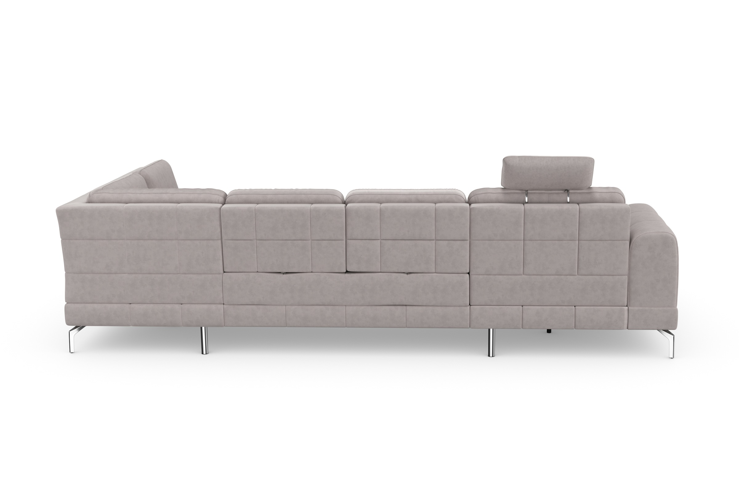 sit&more Wohnlandschaft »Bendigo U-Form«, inklusive Sitztiefenverstellung, Bodenfreiheit 15 cm, in 2 Fußfarben