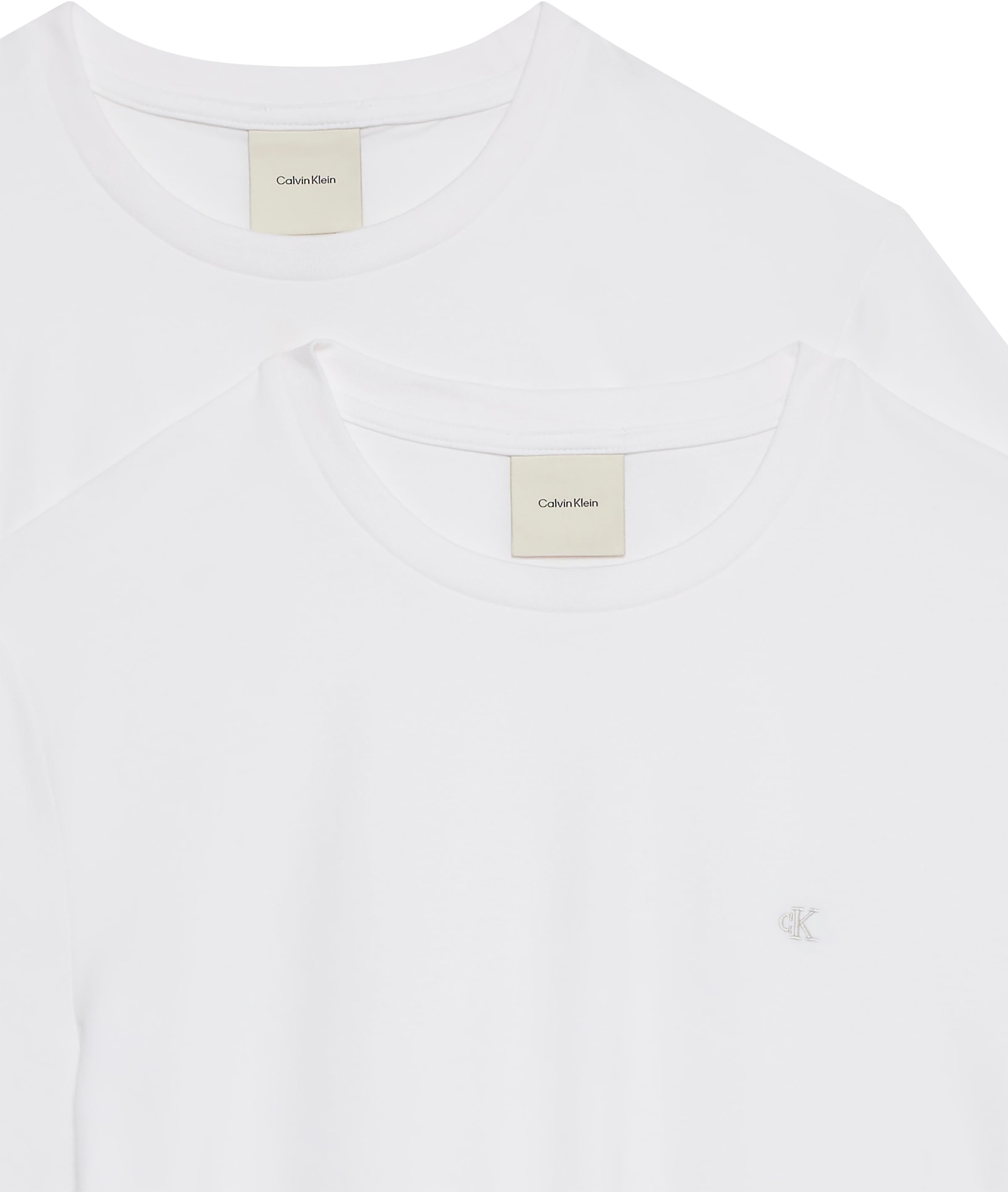 Calvin Klein T-Shirt »2 Pack SS STRETCH COTTON SLIM TEE« Packung, 2 Rundhalsausschnitt, slim fit
