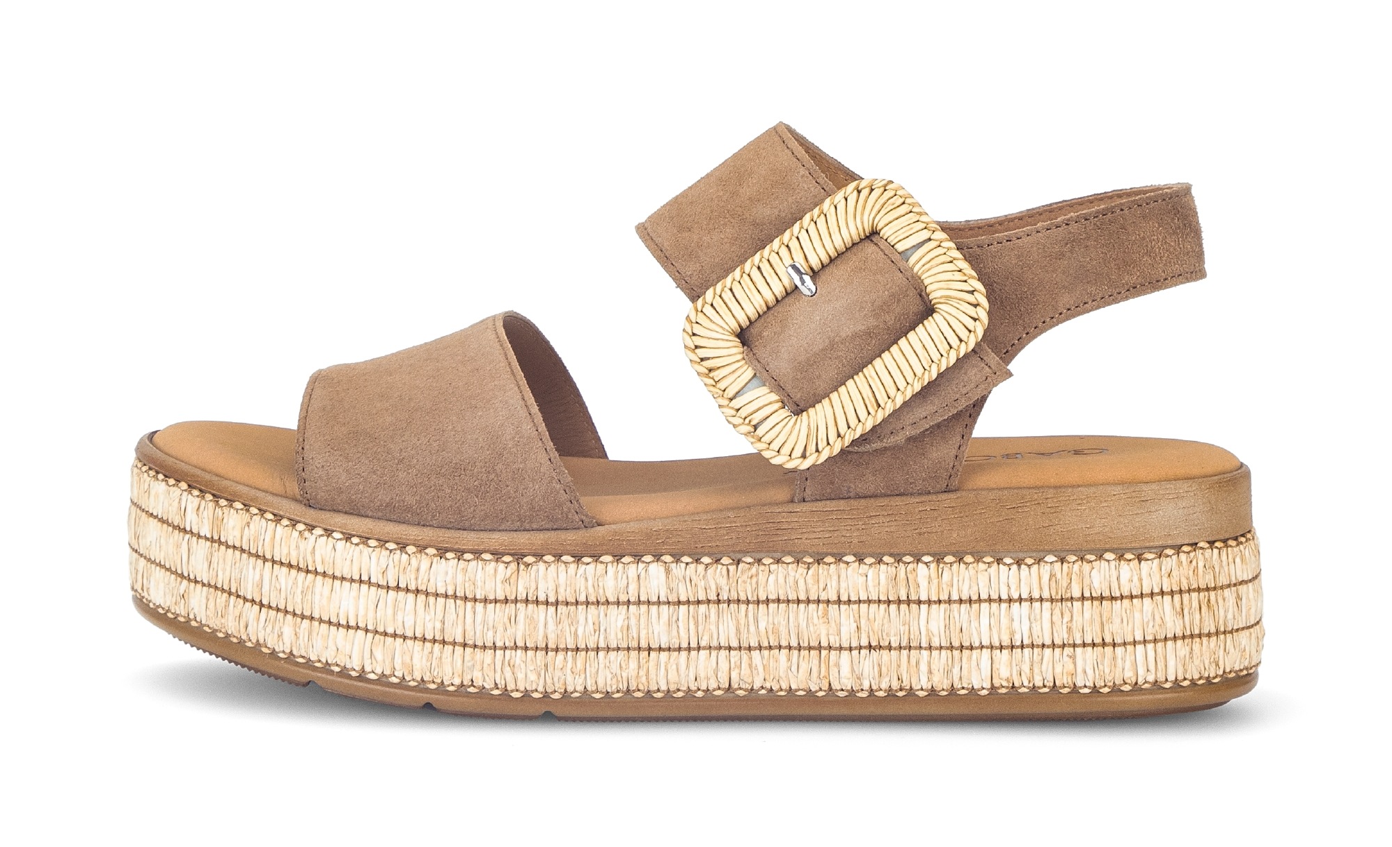 Gabor Keilsandalette Plateau, Sandale, Sommerschuh mit dekorativer Zierschn günstig online kaufen