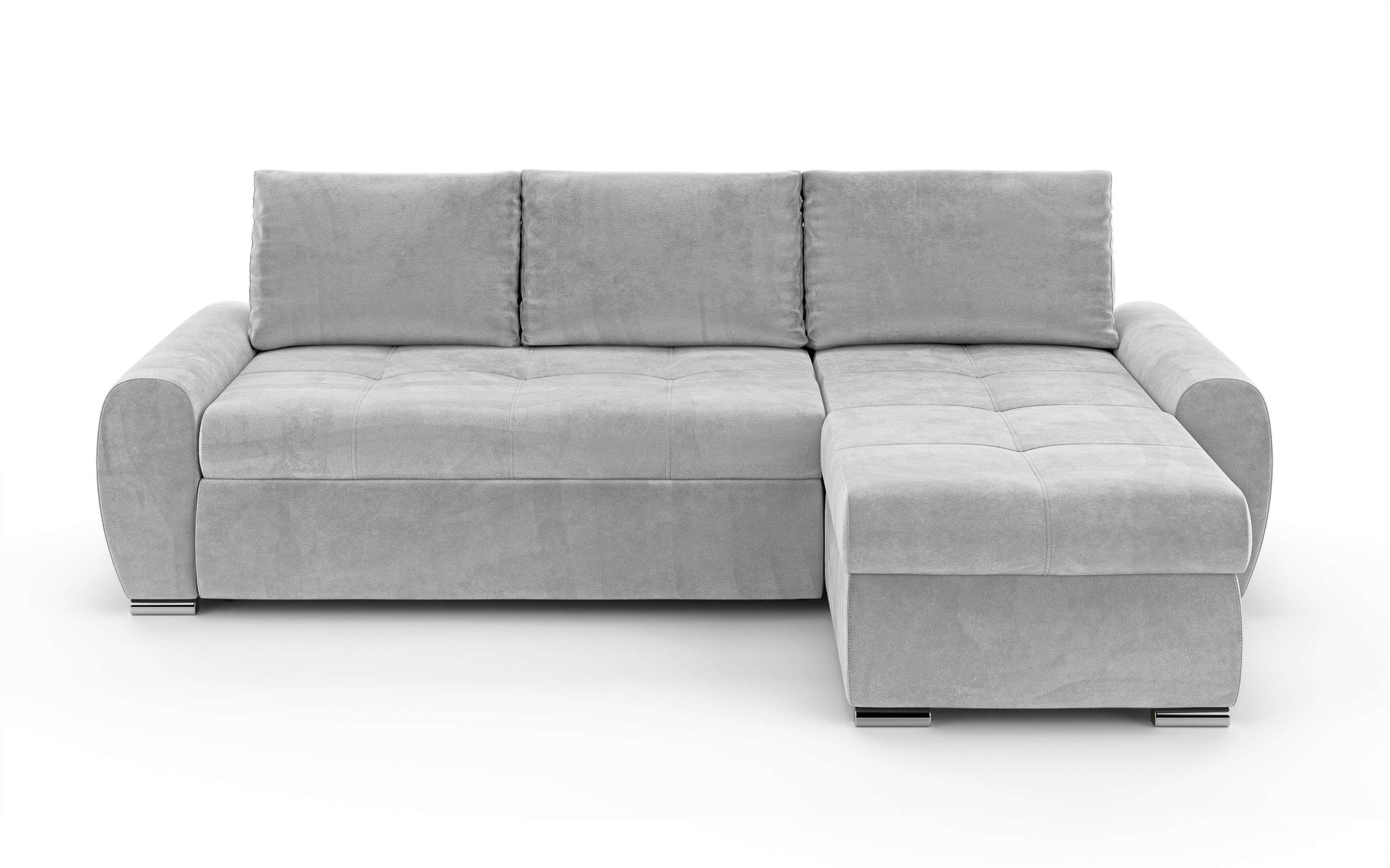 INOSIGN Ecksofa »HAVERHILL Schlafsofa mit Bettkasten, Maße B/H/T: 237/89/166 cm«, L-Form mit Recamiere links oder rechts bestellbar, Wellenunterfederung