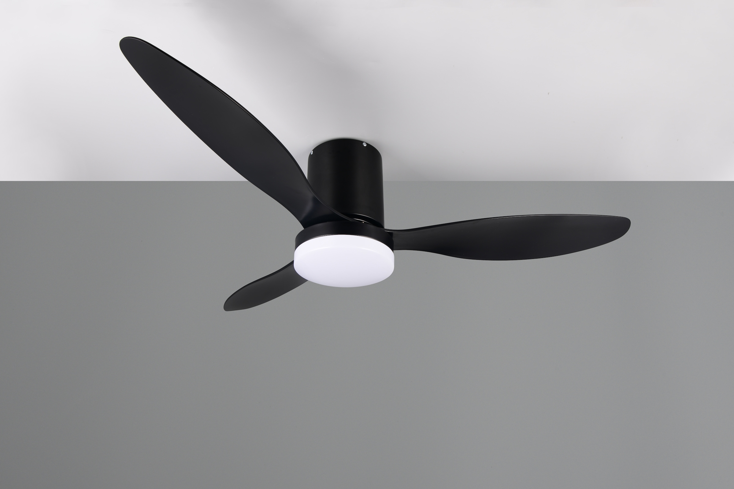 REALITY Leuchten LED Deckenleuchte »GÖTEBORG mit Ventilator, Deckenventilator mit Licht inkl Fernbedienung«, 1 flammig, Leuchtmittel LED-Board | LED fest integriert, 6 Geschwindigkeiten Timer Vor- & Rücklauf LED dimmbar CCT Nachtlicht