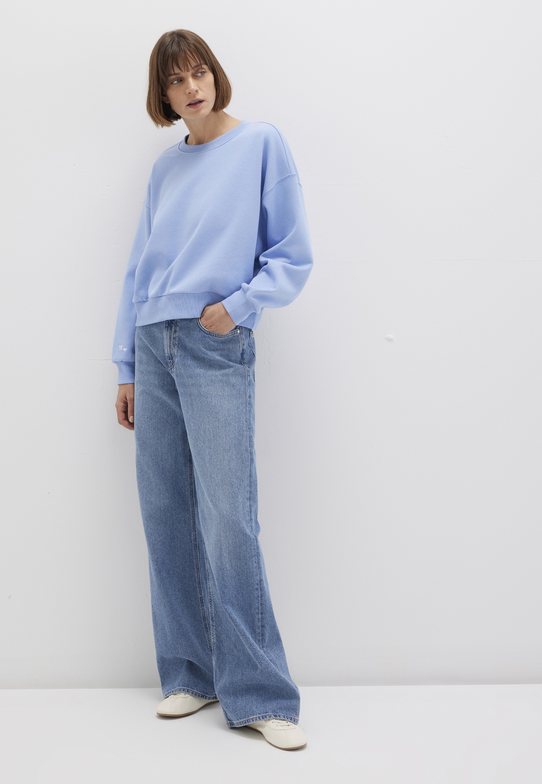 Thumbnail - Mavi Rundhalspullover "CREW NECK SWEATSHIRT", Sweatshirt cropped