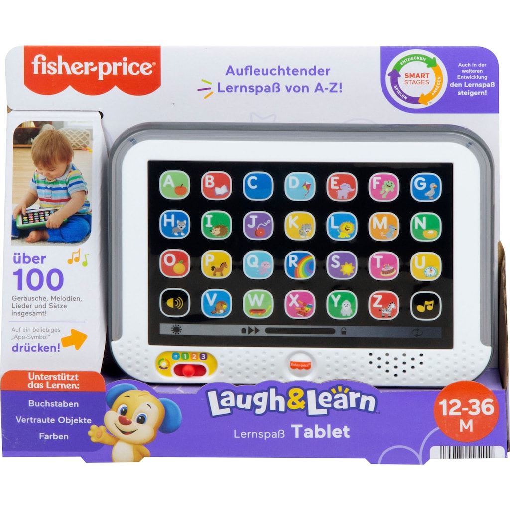 Fisher-Price® Lernspielzeug »Lernspaß Smart Stages Tablet«, mit Licht und Sound