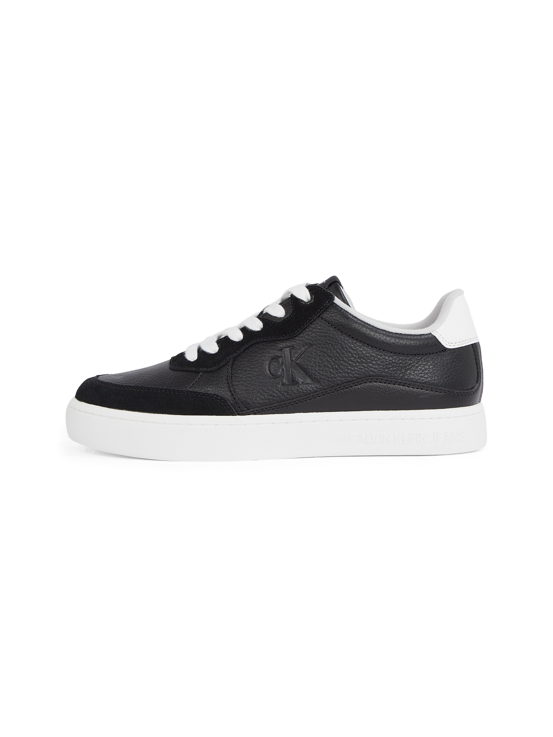 Calvin Klein Jeans Plateausneaker »CLASSIC CUPSOLE MG WMM«, Freizeitschuh, Halbschuh, Schnürschuh mit seitlichem CK-Logo