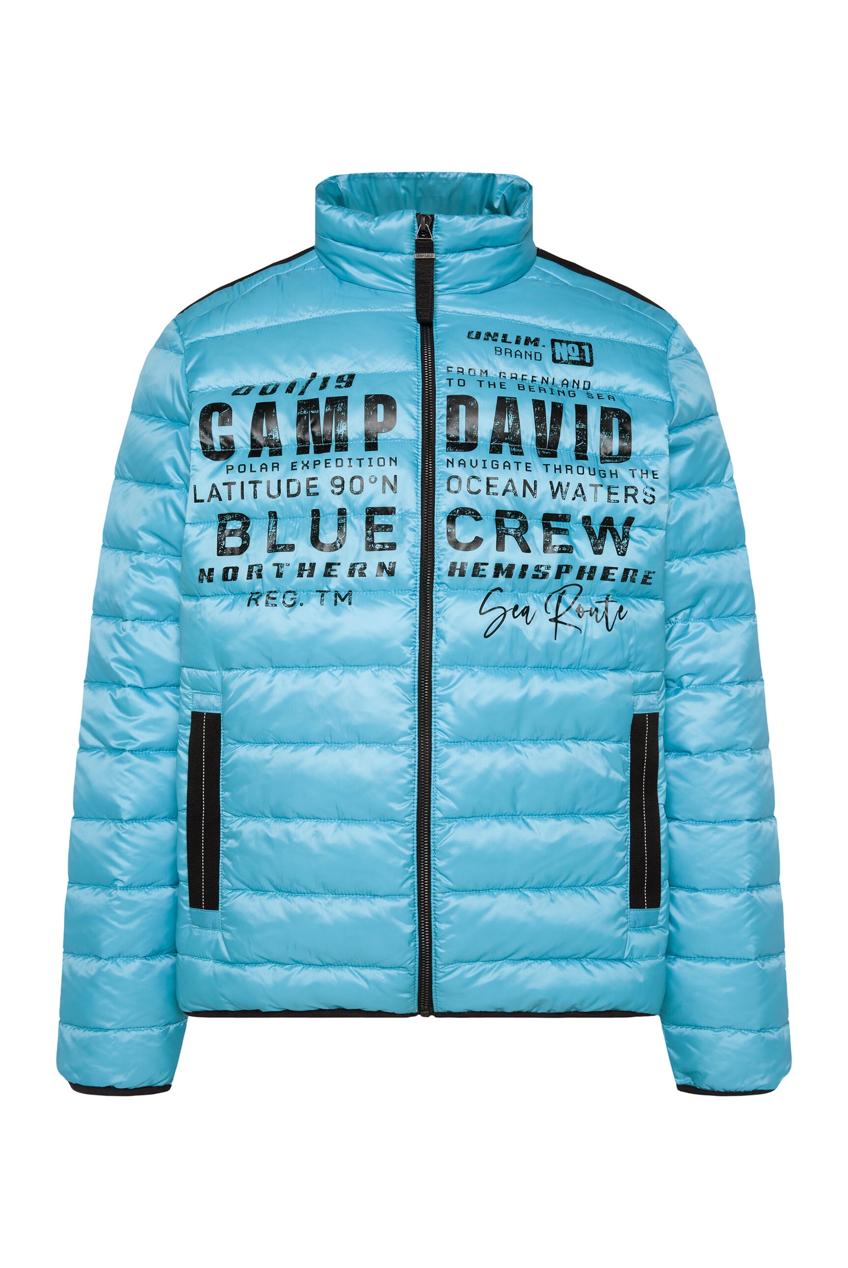 CAMP DAVID Outdoorjacke ohne Kapuze mit Windfangleiste
