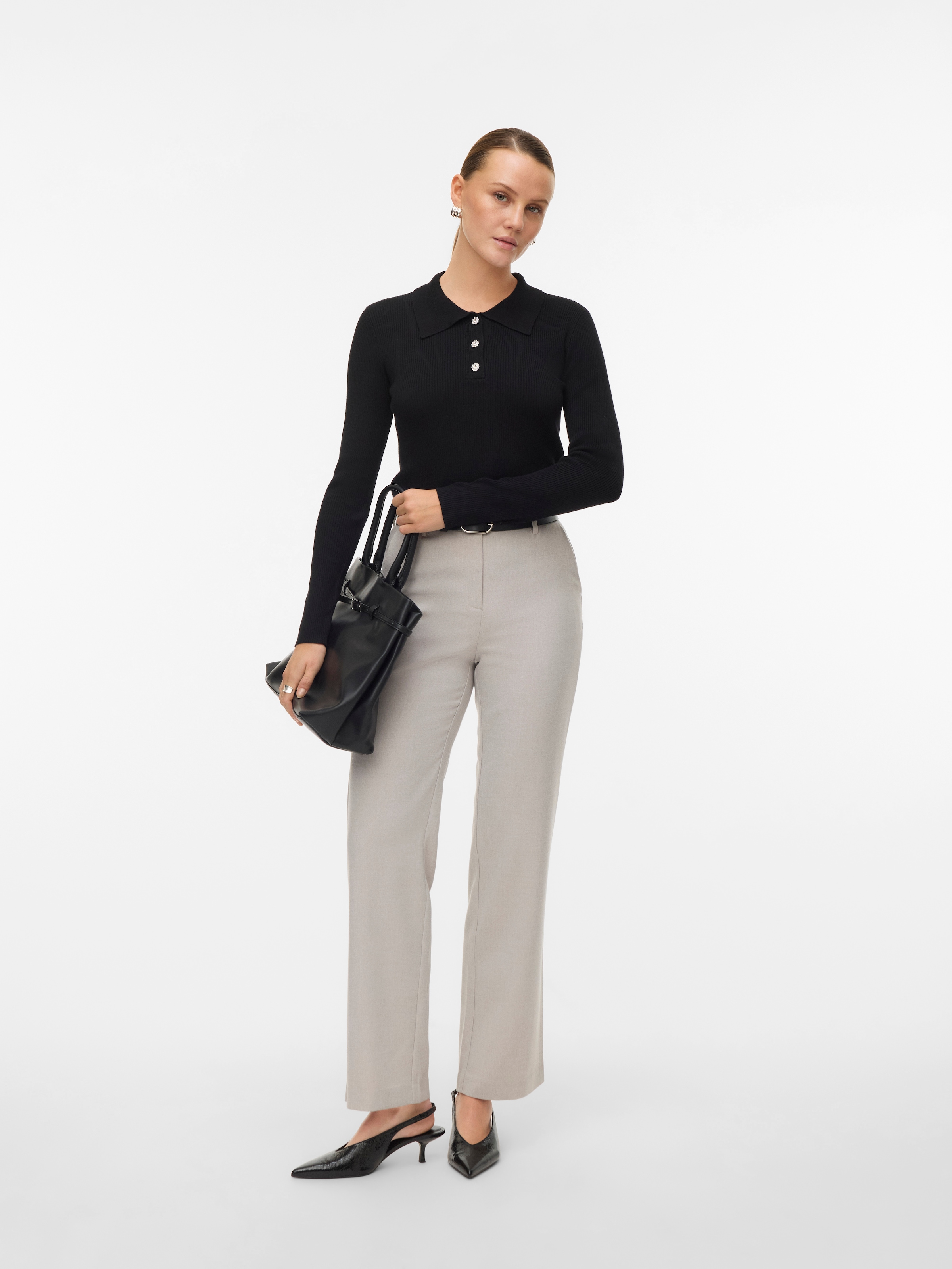 Vero Moda Anzughose »VMZAMIRA BESTIE MW STRAIGHT PANT NOOS«