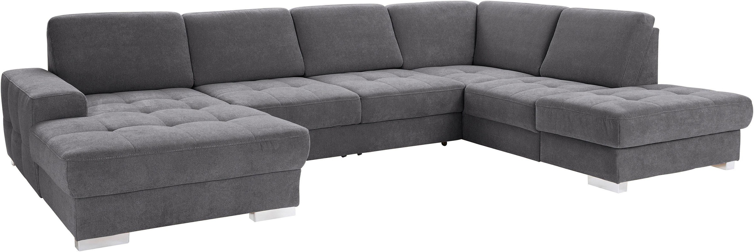 sit&more Wohnlandschaft »Santorini U-Form«, mit Federkern und Sitztiefenverstellung, wahlweise mit Bettfunktion