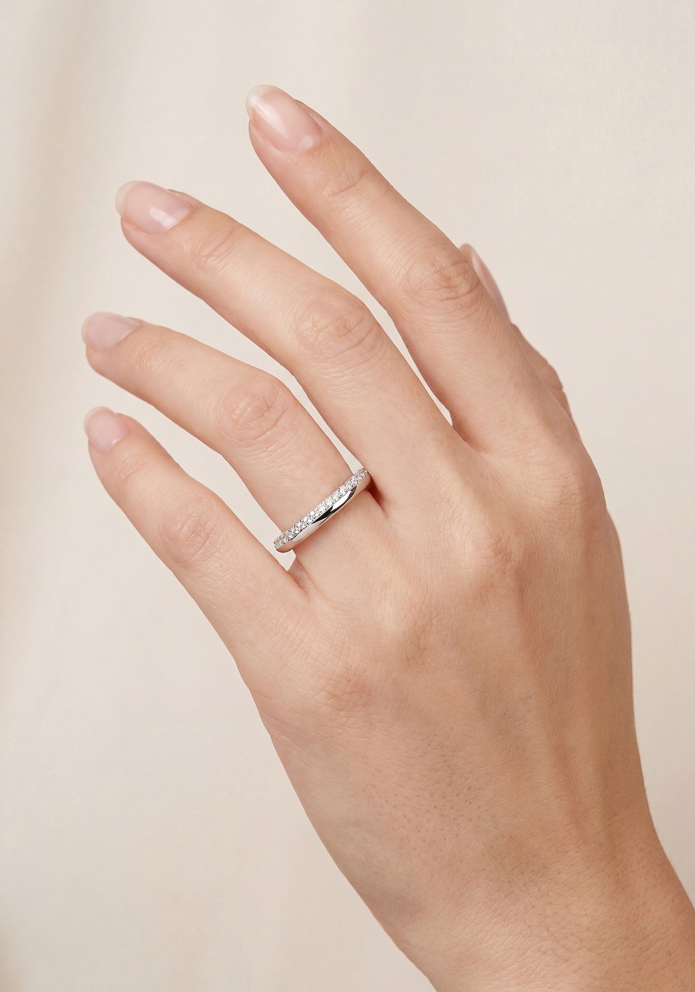 JOBO Silberring »Ring Fingerring« 925 Silber rhodiniert mit 48 Zirkonia