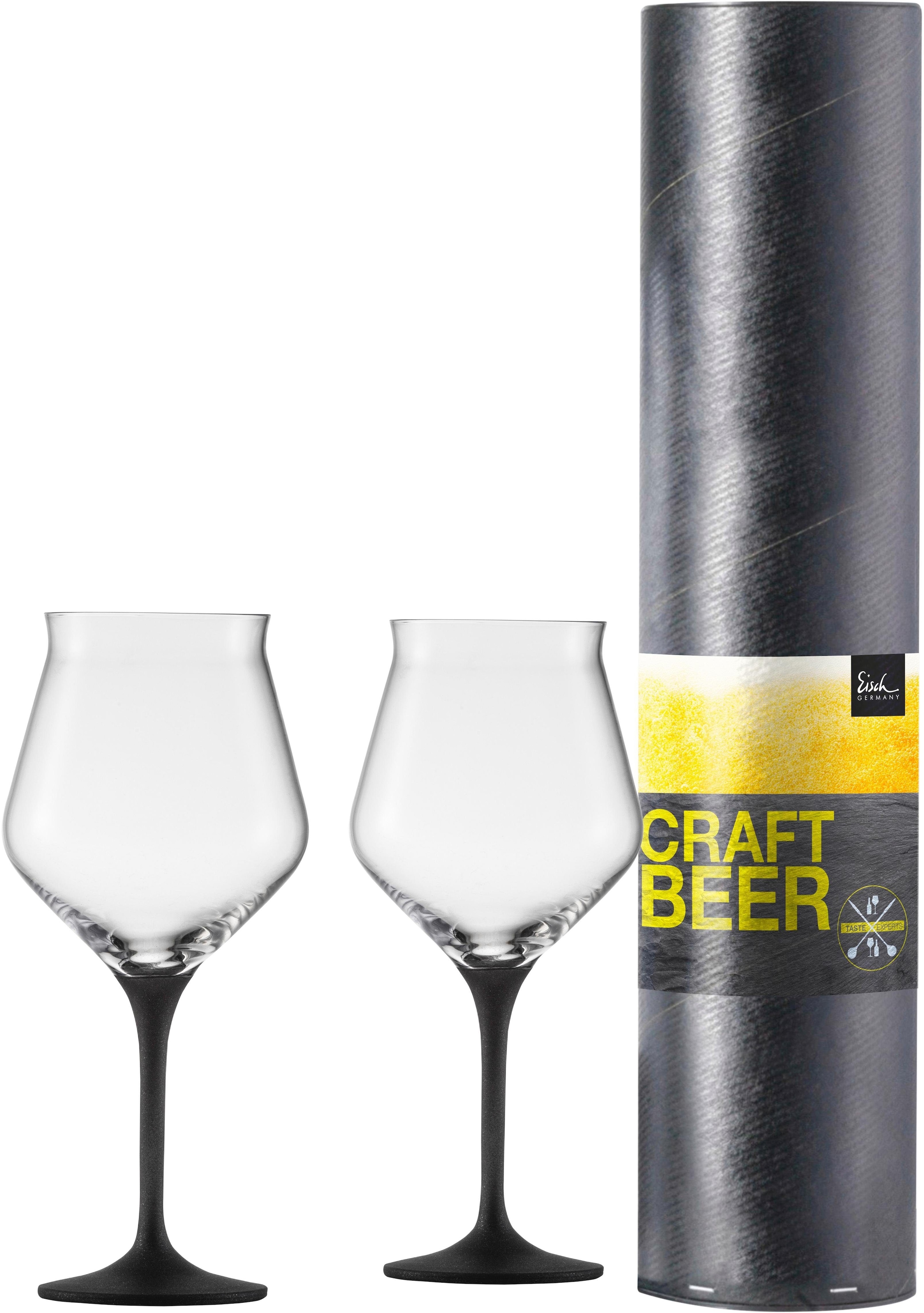 Bierglas »Craft Beer Kelch«, (Set, 2 tlg.), bleifrei, 435 ml, 2-teilig