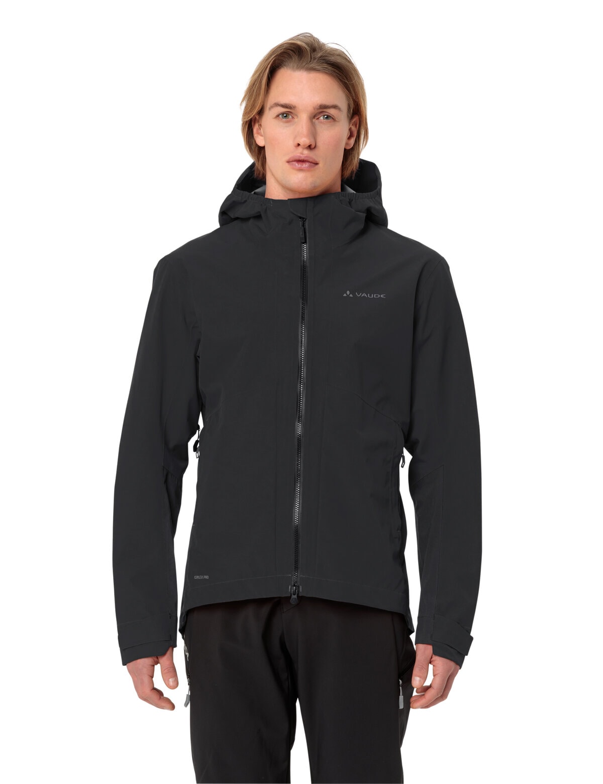 VAUDE Fahrradjacke "MENS MOAB PRO RAIN JACKET" mit Unterarm-Belüftung, winddicht, atmungsaktiv, wasserdicht
