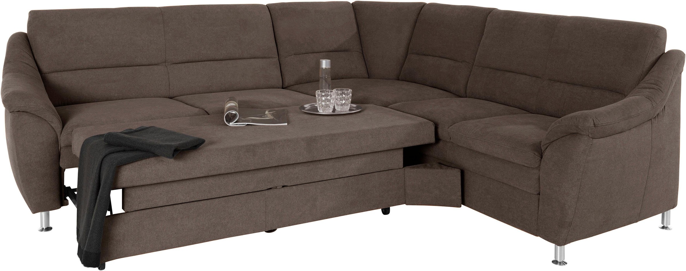 Home affaire Cardoso L-Shape Sofa Brown 4
