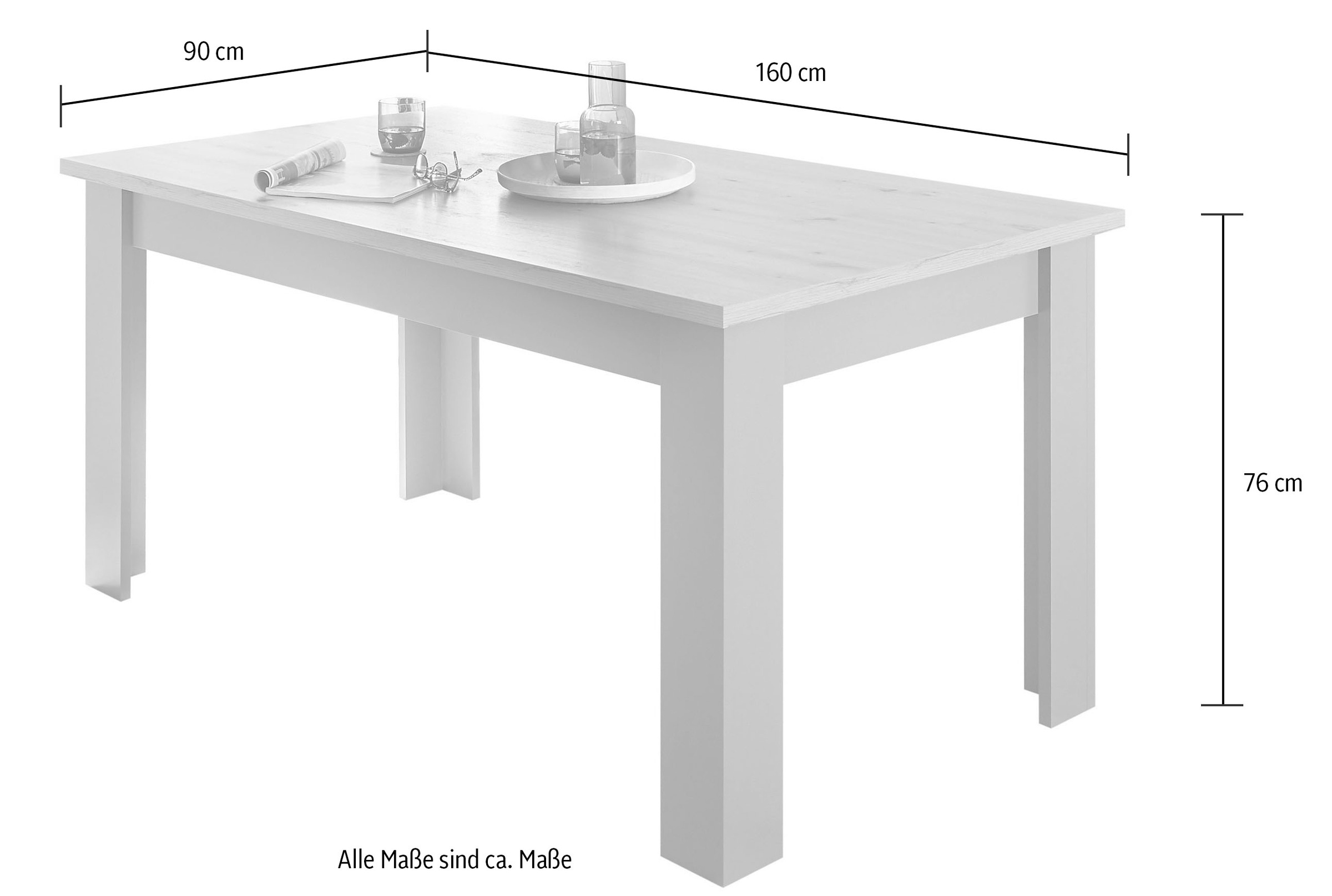Home affaire Esstisch »CHAMBORD«, Breite ca. 160 cm