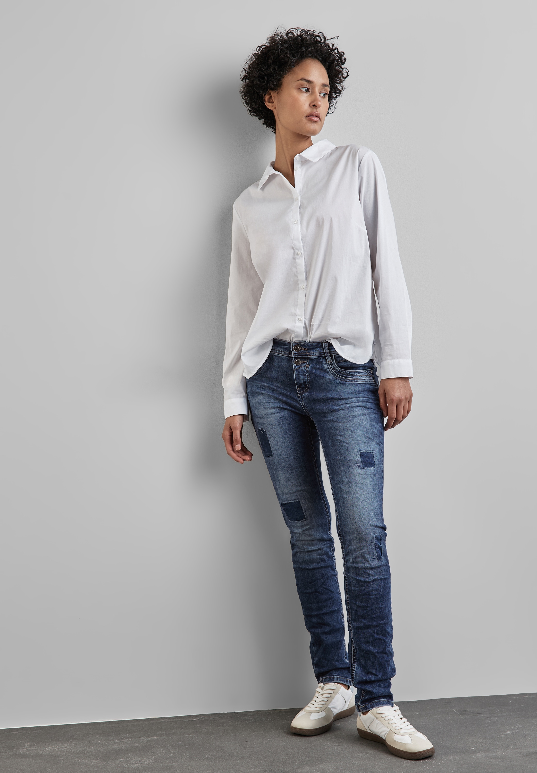 STREET ONE Gerade Jeans, Middle Waist