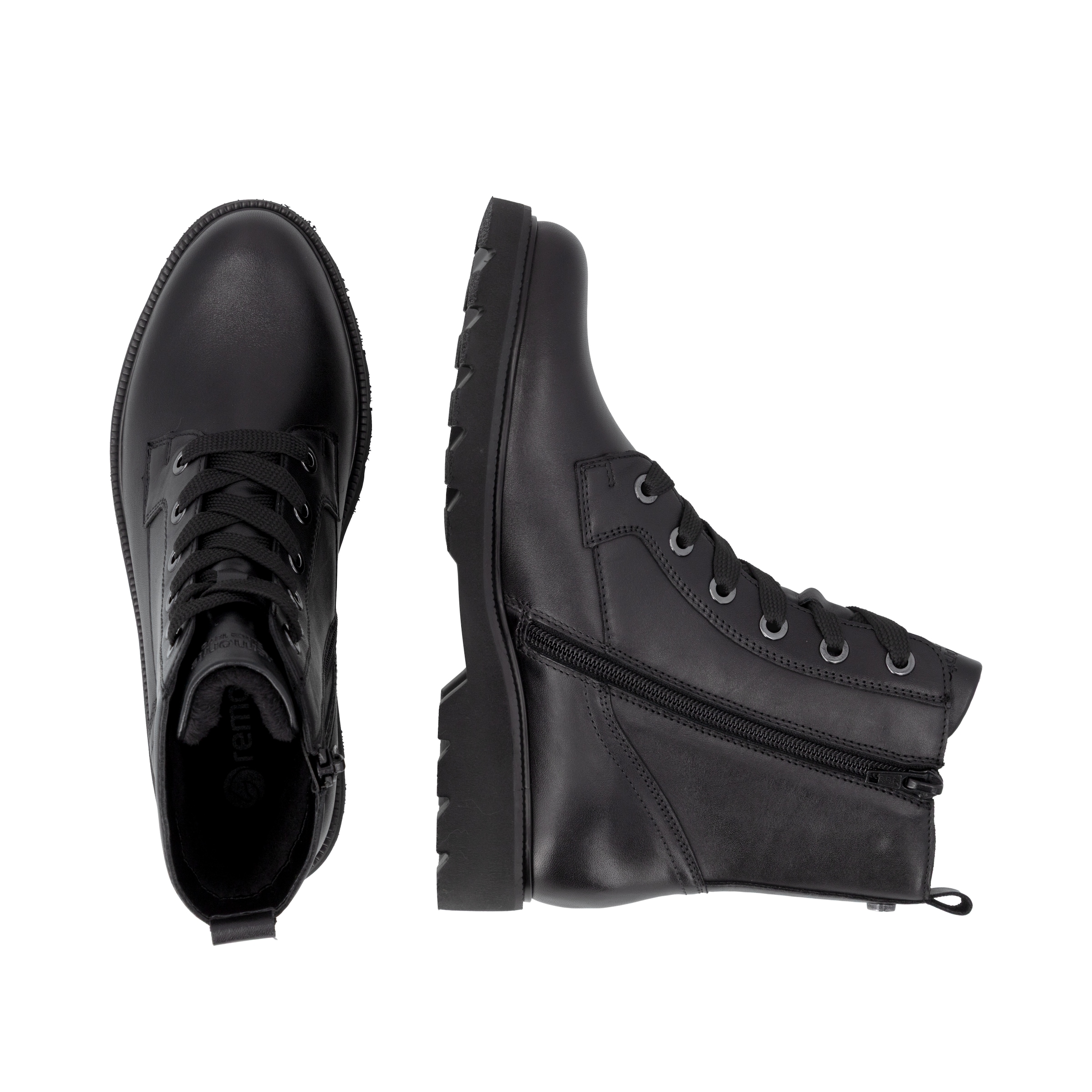 Remonte Schnürboots  Schnürstiefelette, Profilsohle, Blockabsatz