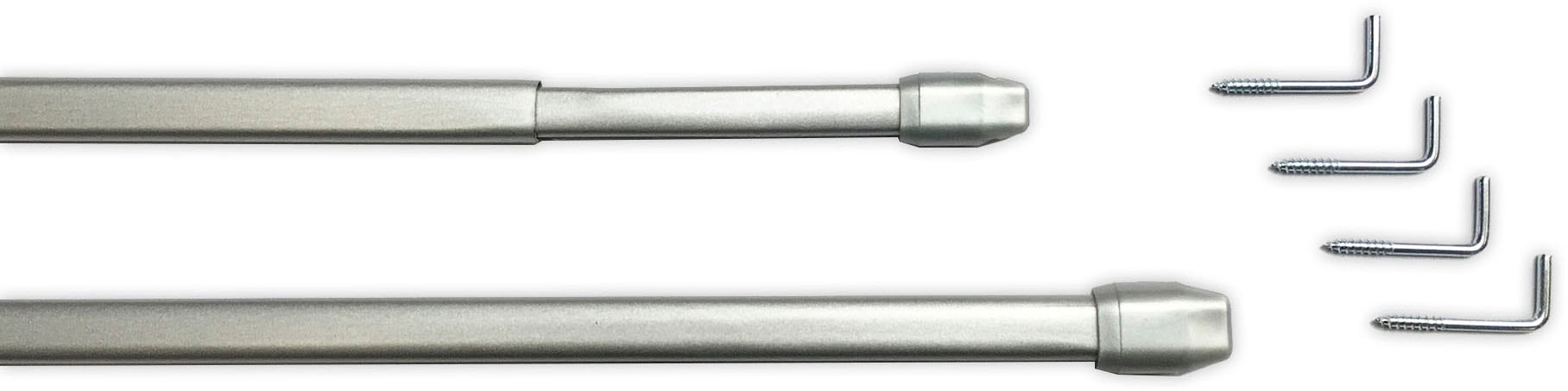 indeko Scheibenstange "Scheibenstange ausziehbar 1-läufig, 2 Stück" Ø 11 mm günstig online kaufen